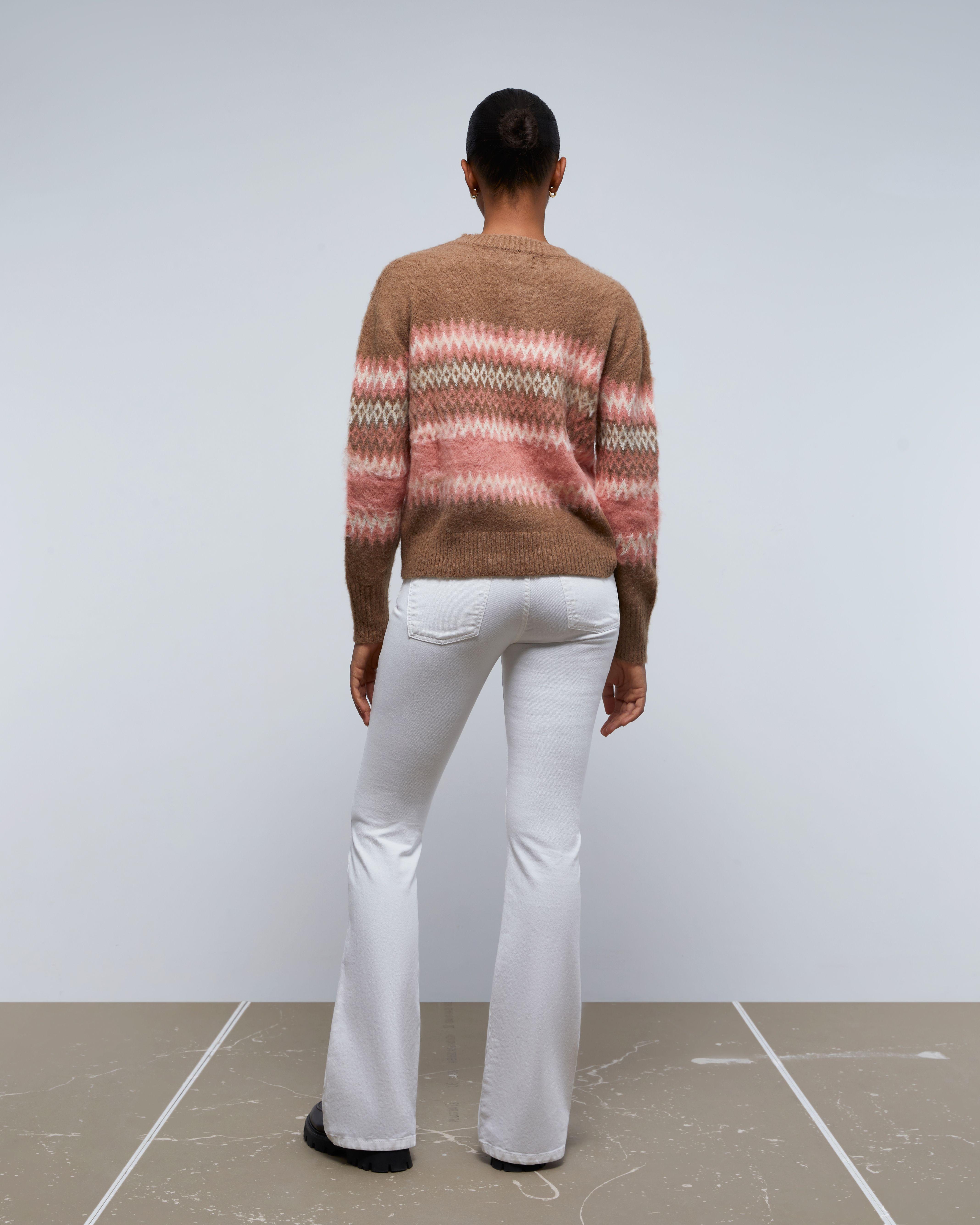 Jeans com Corte a Direito Ligeiramente Elásticos com Presilhas Brancos-2