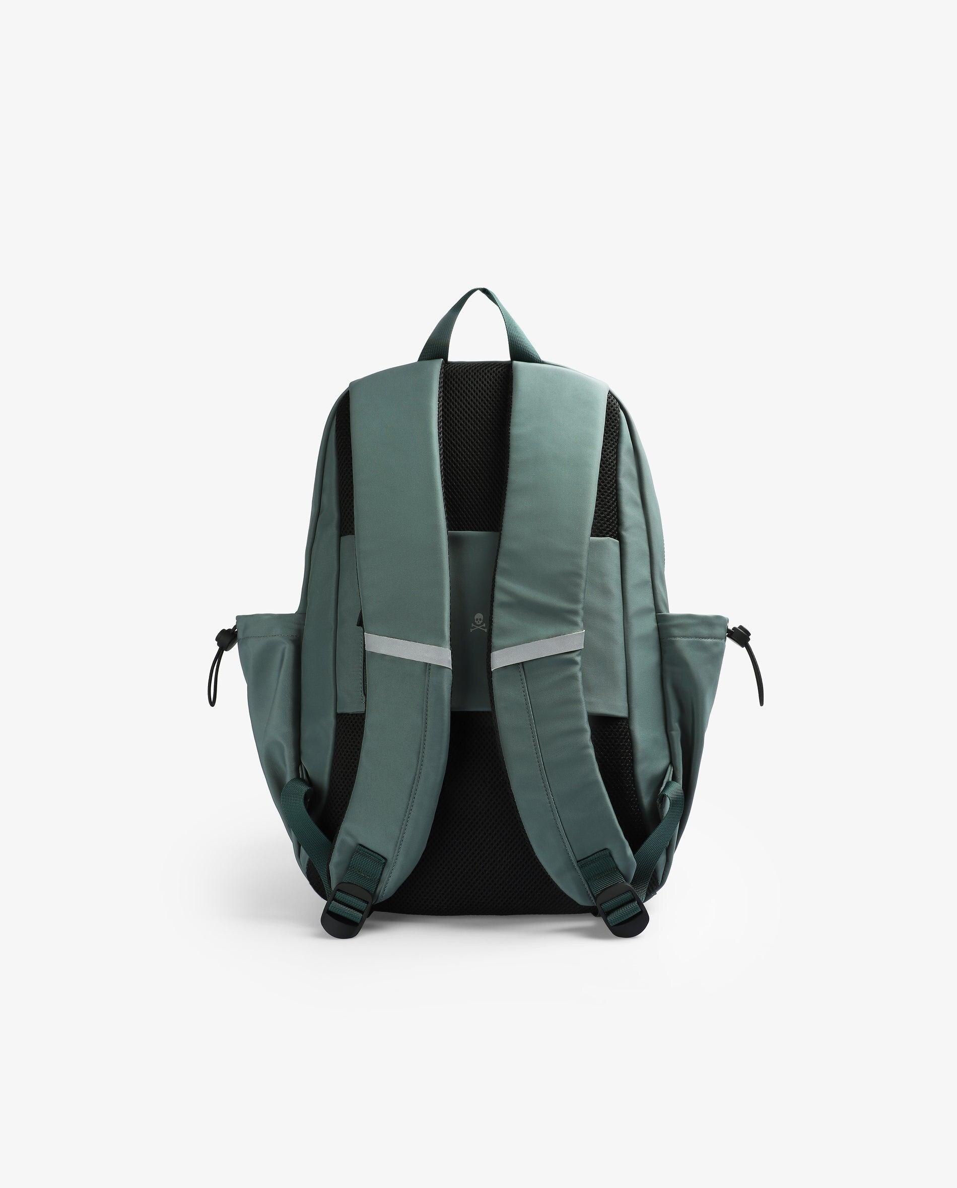 Mochila com Fecho Zip e Alças Ajustáveis Caqui-2