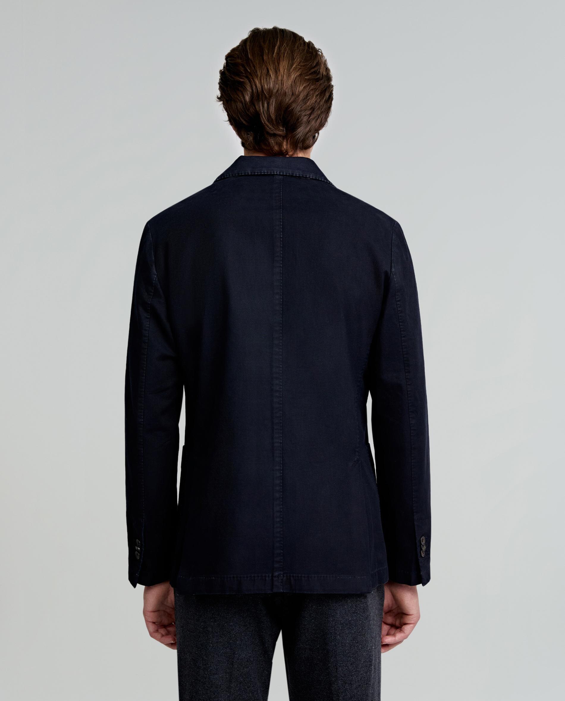 Blazer Regular Fit com Bolsos Patch Azul-marinho-6