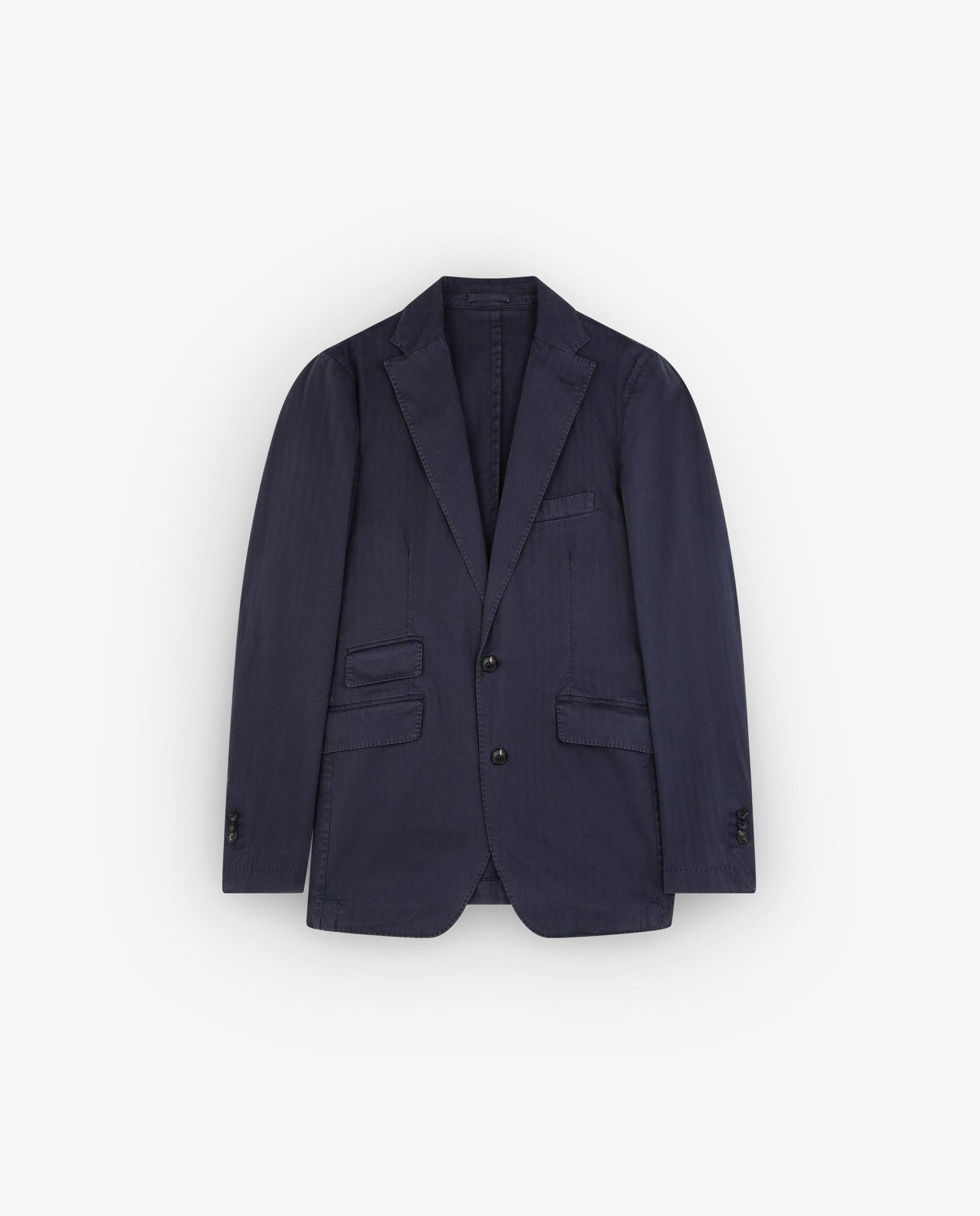 Blazer Regular Fit com Bolsos Patch Azul-marinho-7