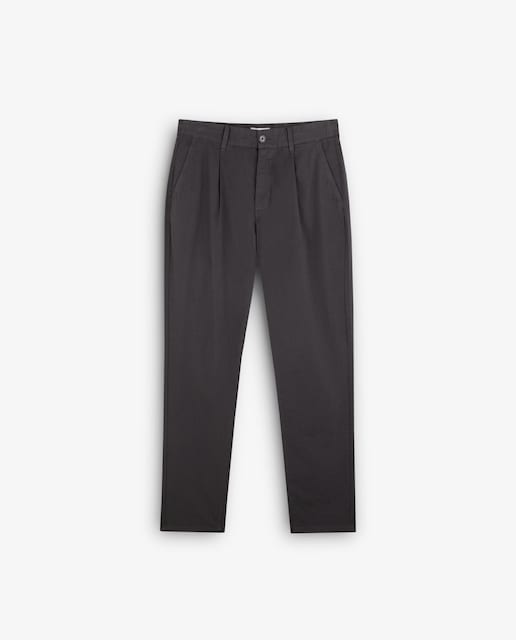 Imagem 0 de Calças Chino Relaxed Fit com Fecho Zip e Botão