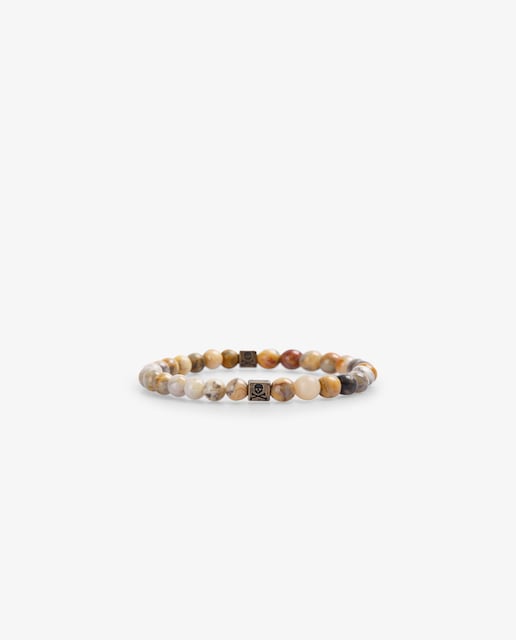 Imagem 0 de Pulseira de Pedras com Detalhe de Caveira