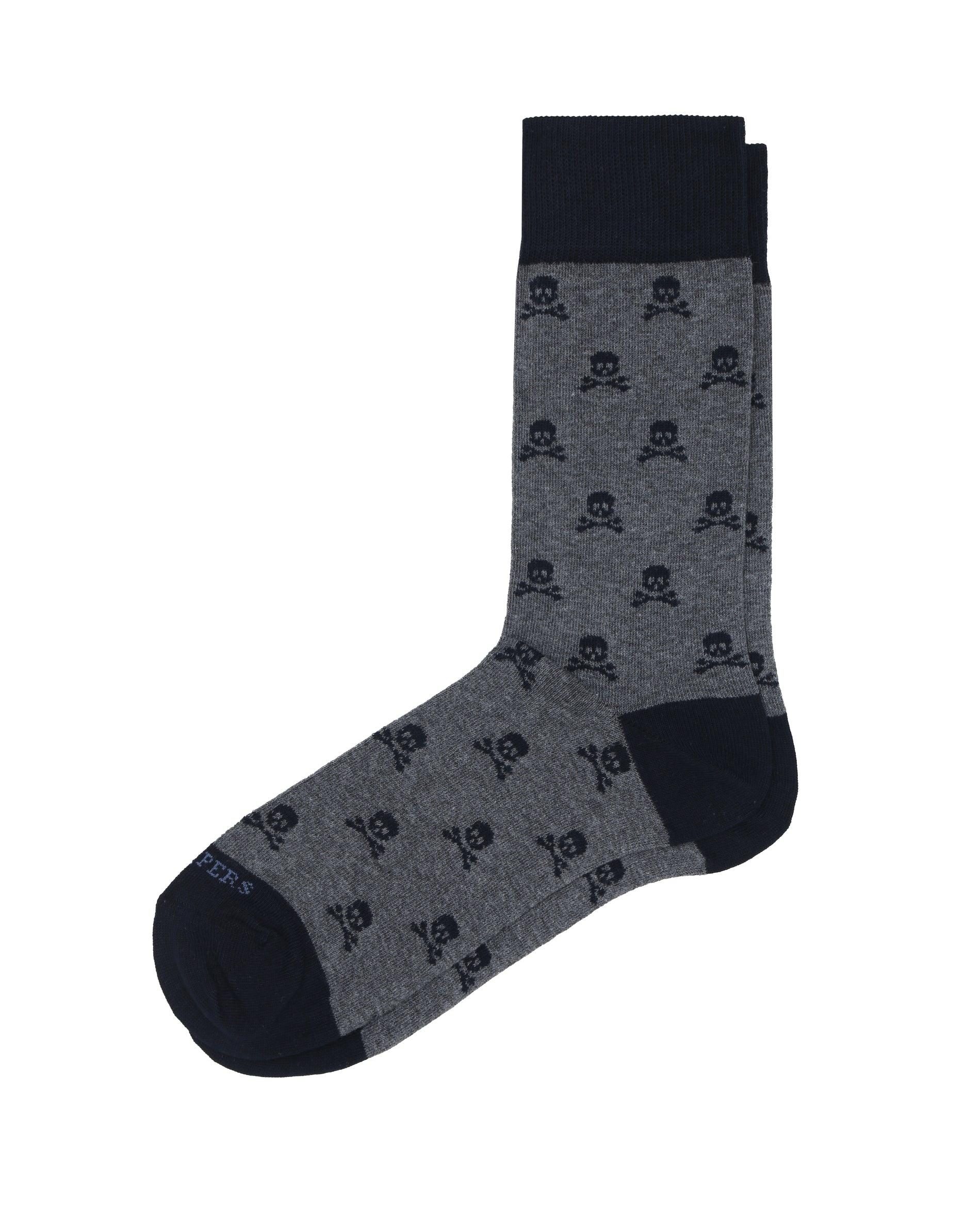 Imagem 0 de Meias Estampadas de Cano Médio com Contrastes