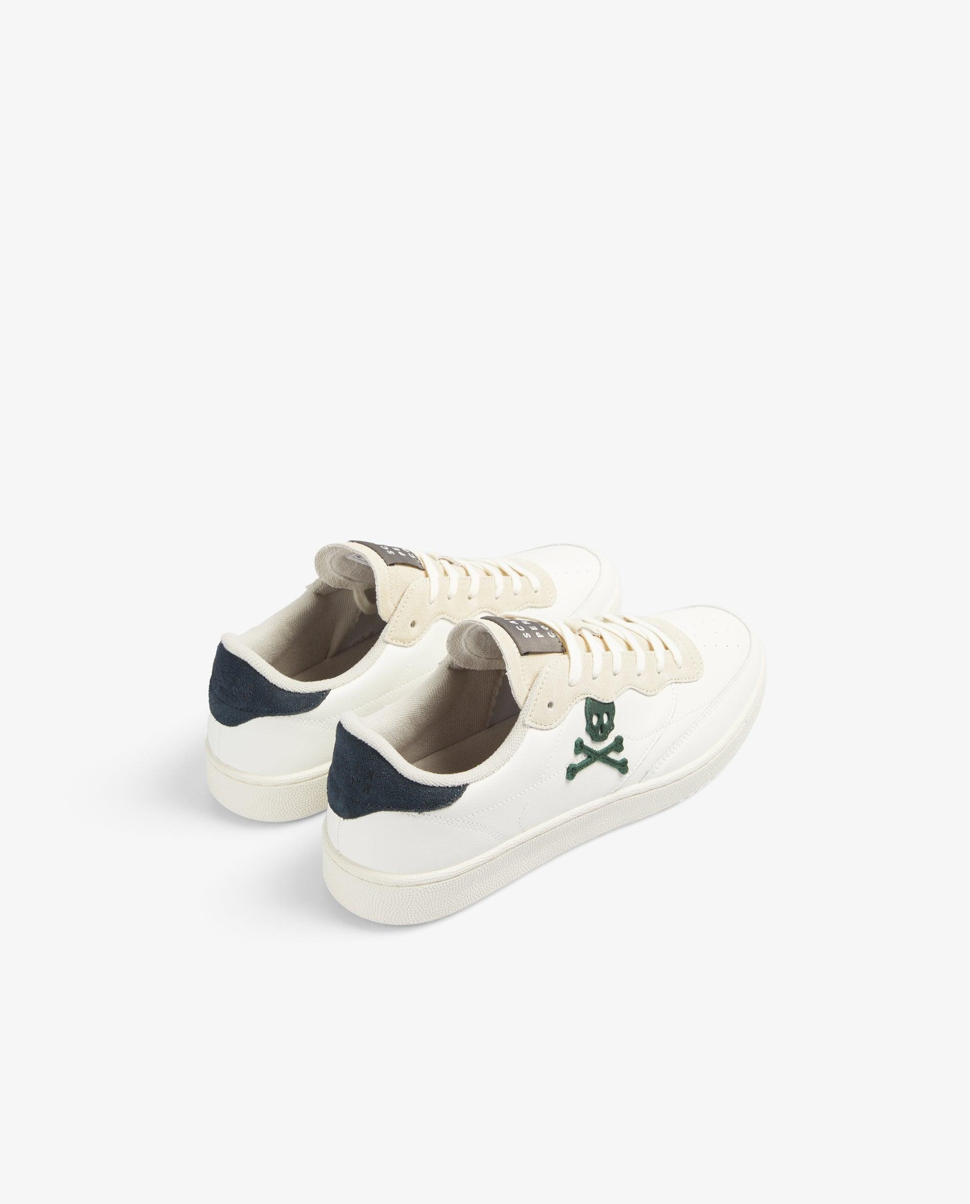 Sapatilhas Formais com Calcanhar em Contraste Branco / Verde-3