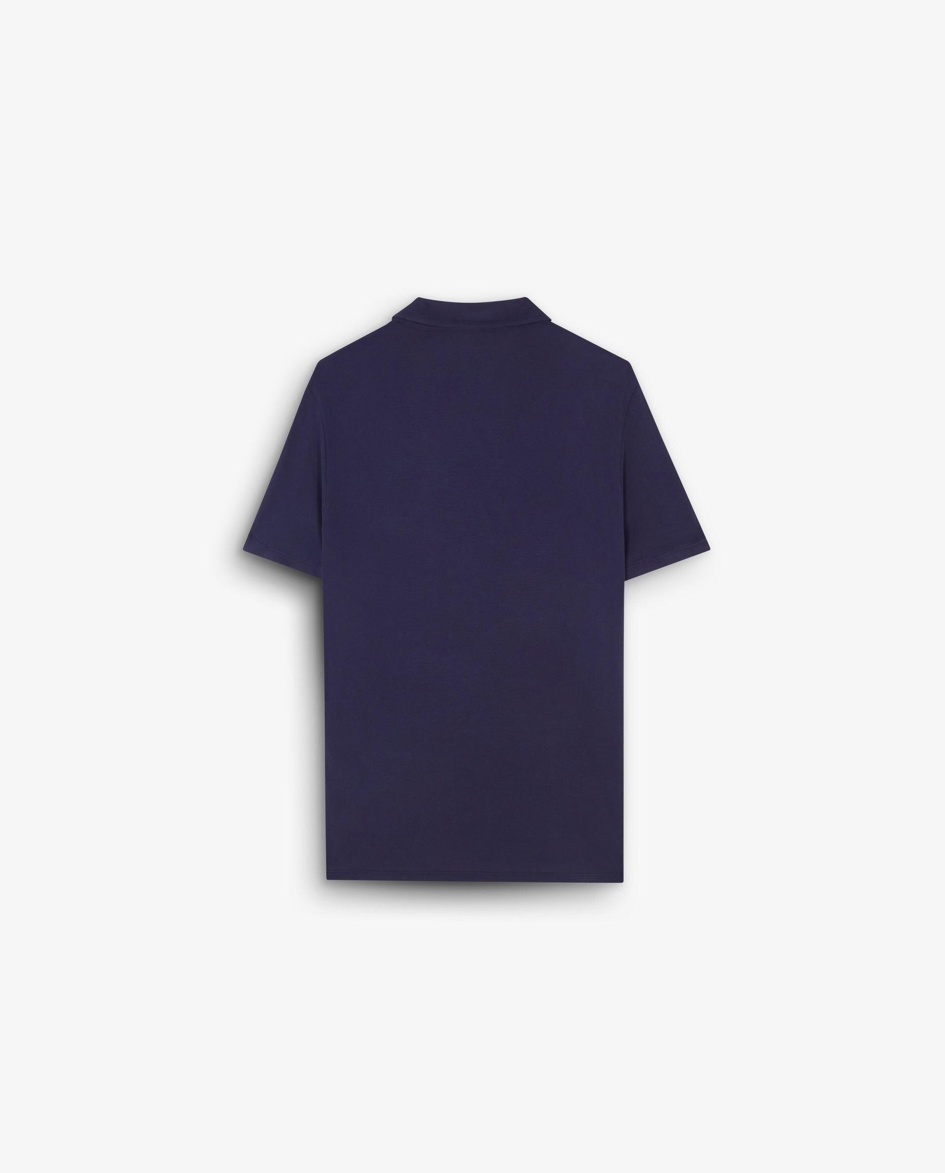 Polo de Algodão Regular Fit Azul-marinho-5