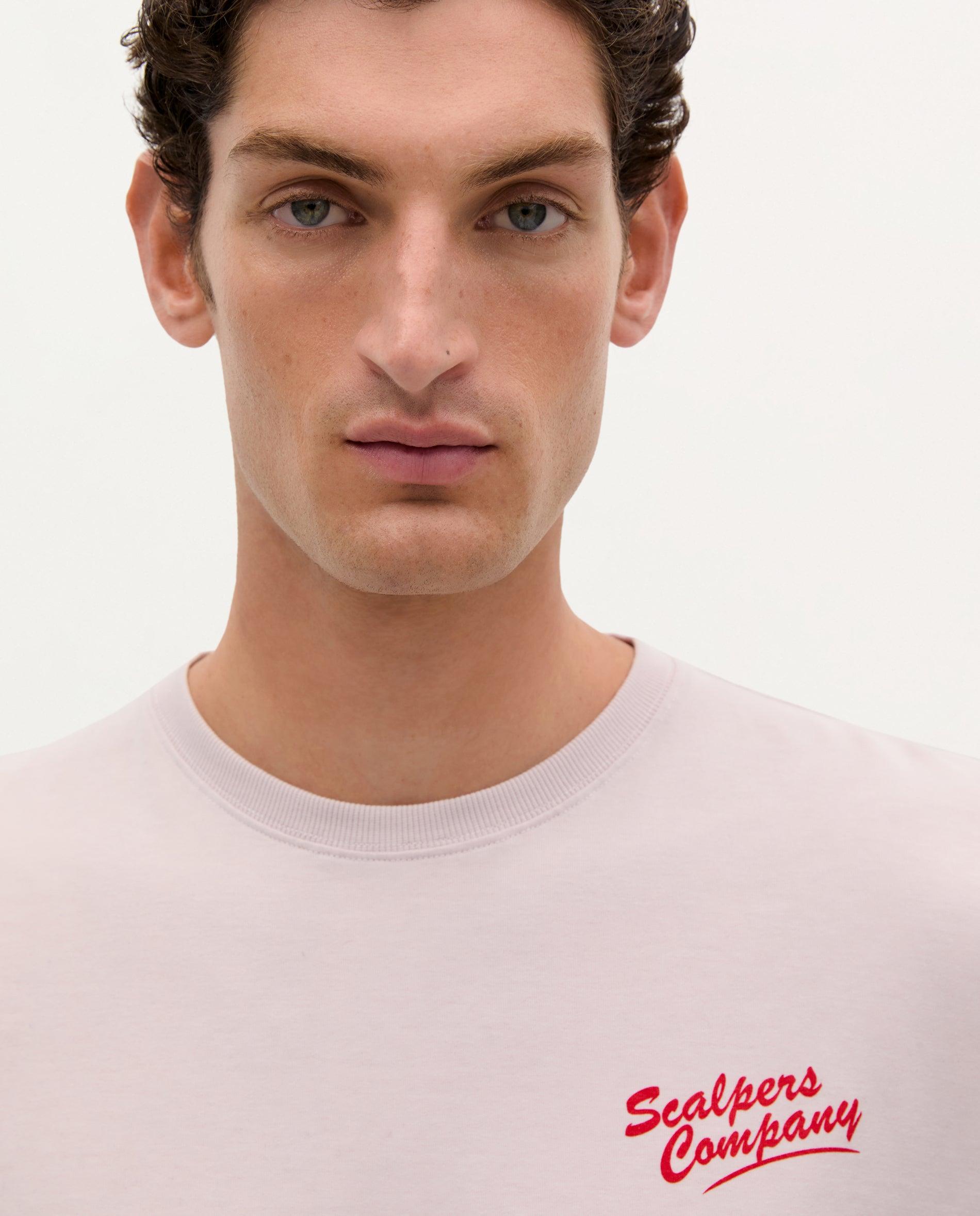 T-shirt de Algodão Regular Fit Lilás-3