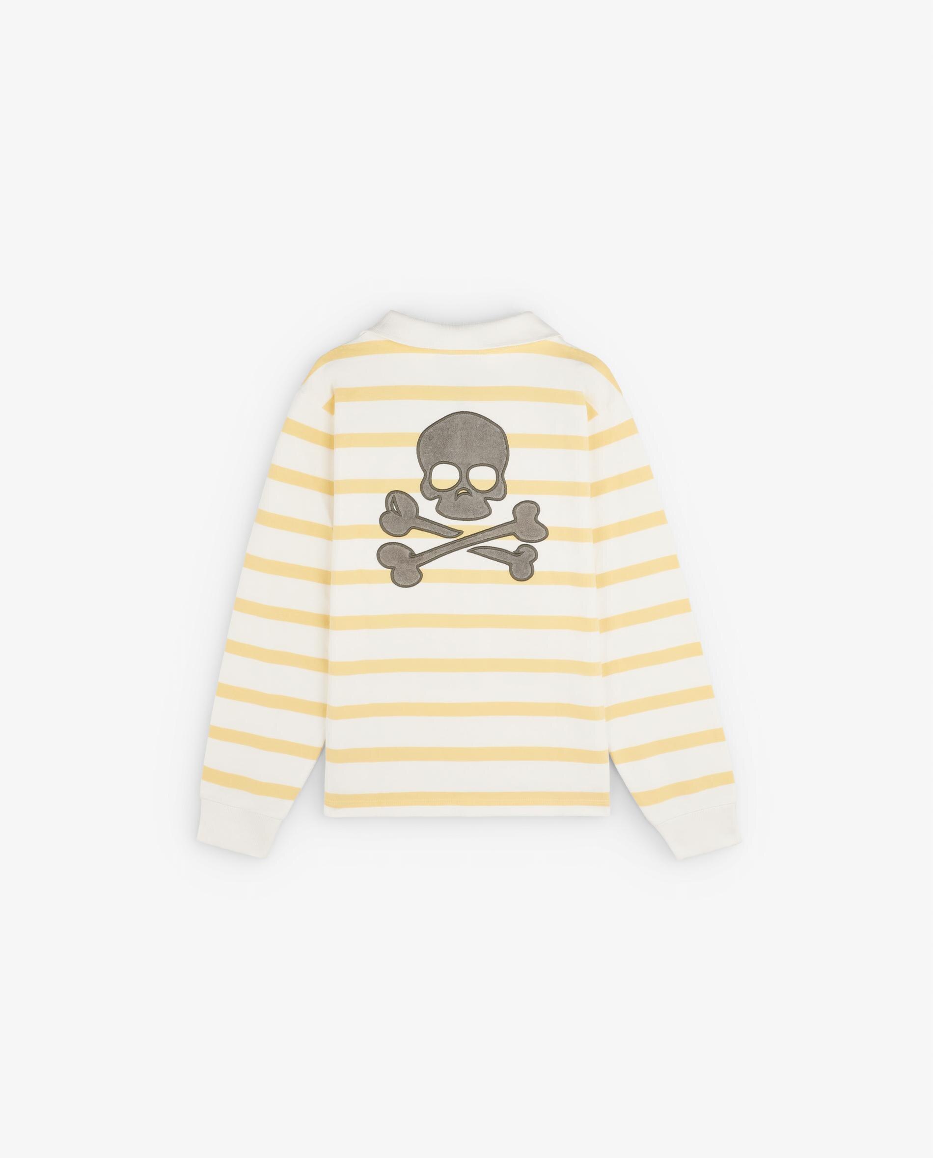 Sweatshirt Infantil de Algodão com Gola Alta de Fecho Zip Scalpers Amarelo-5