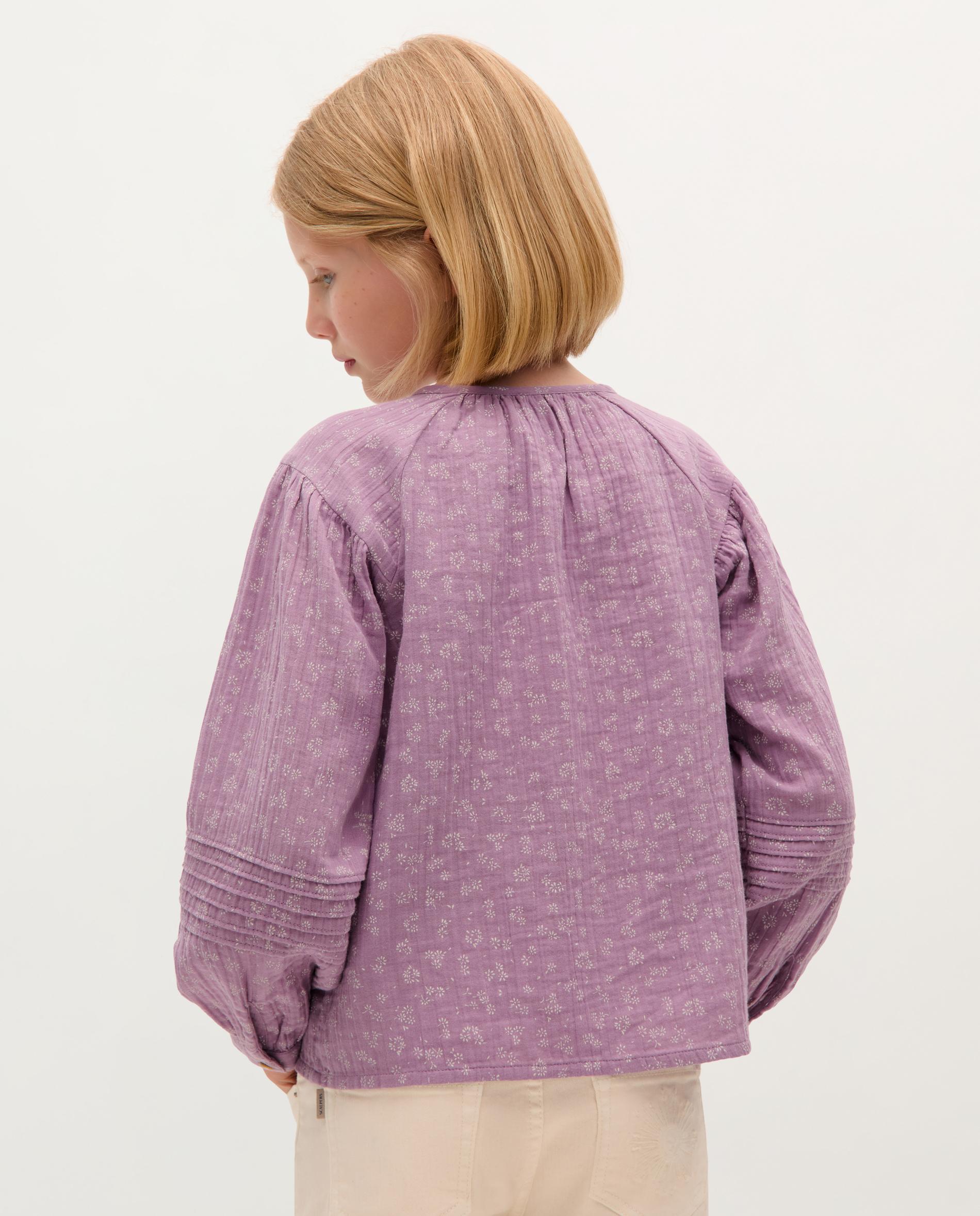 Blusa Infantil de Algodão com Laçada na Gola Scalpers Lilás-2