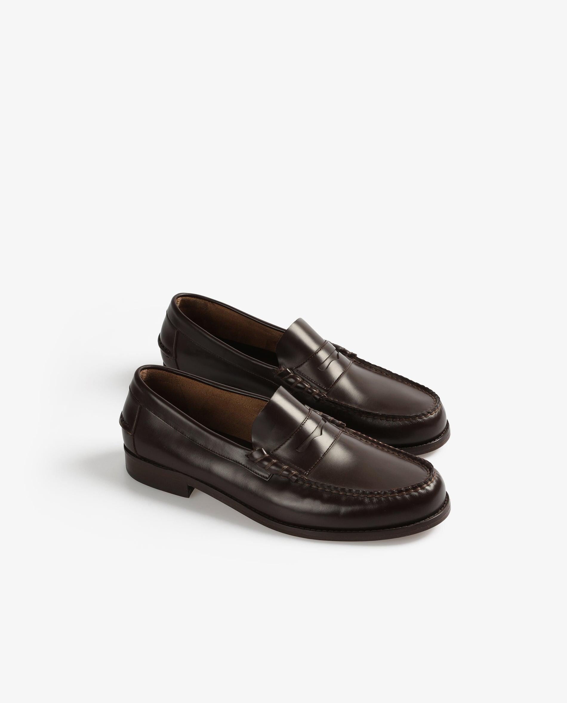 Mocassins de Pele - Castanho Castanho-3