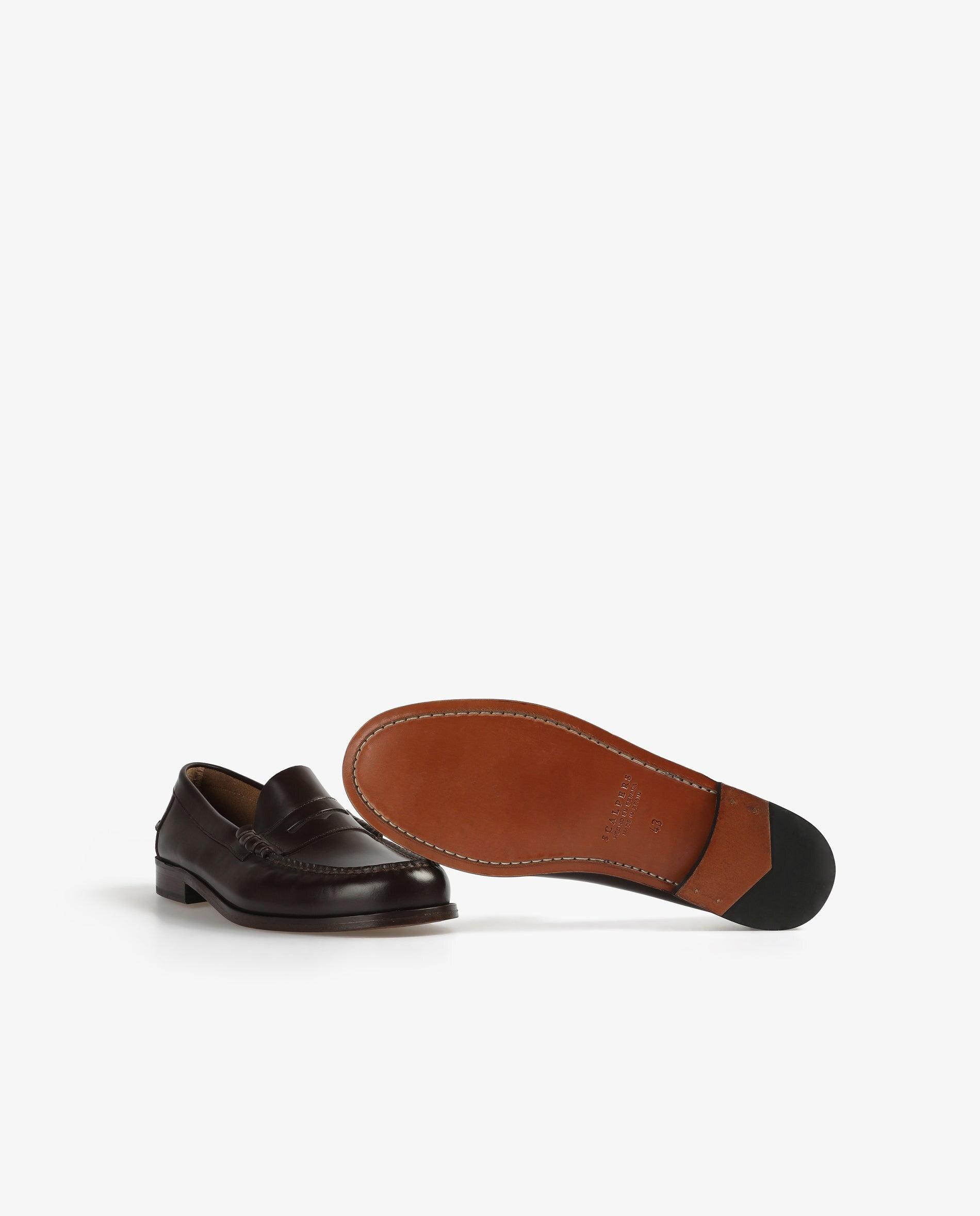 Mocassins de Pele - Castanho Castanho-4