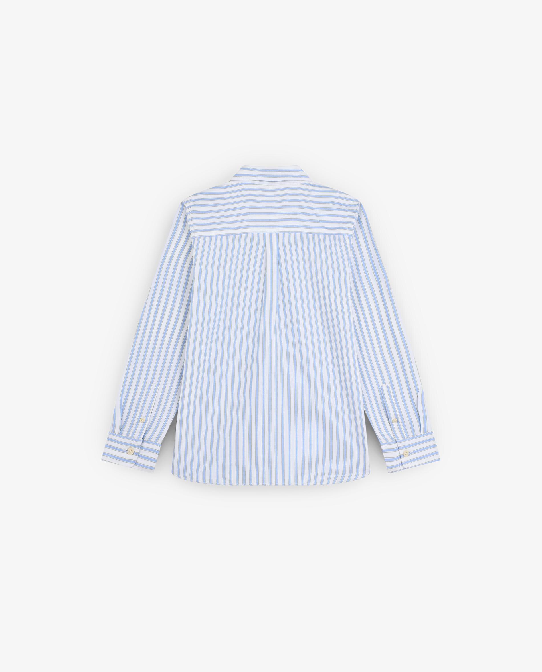 Camisa Oxford Regular Fit com Estampado às Riscas Scalpers Azul-5