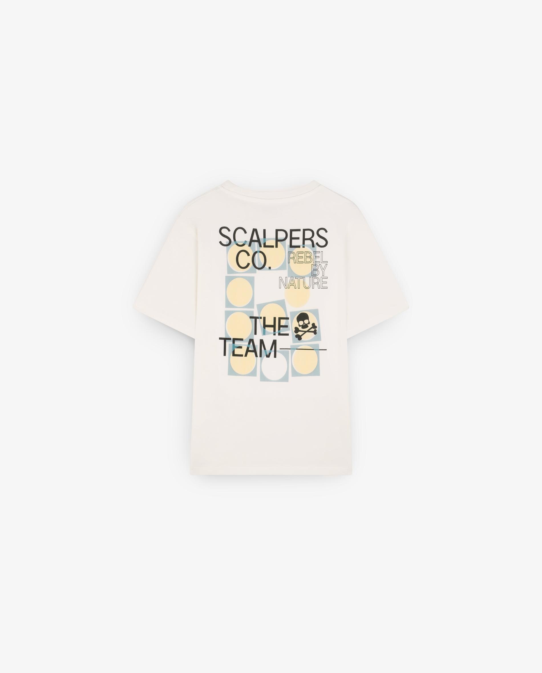 T-shirt Infantil em Algodão de Manga Curta Scalpers Branco-5