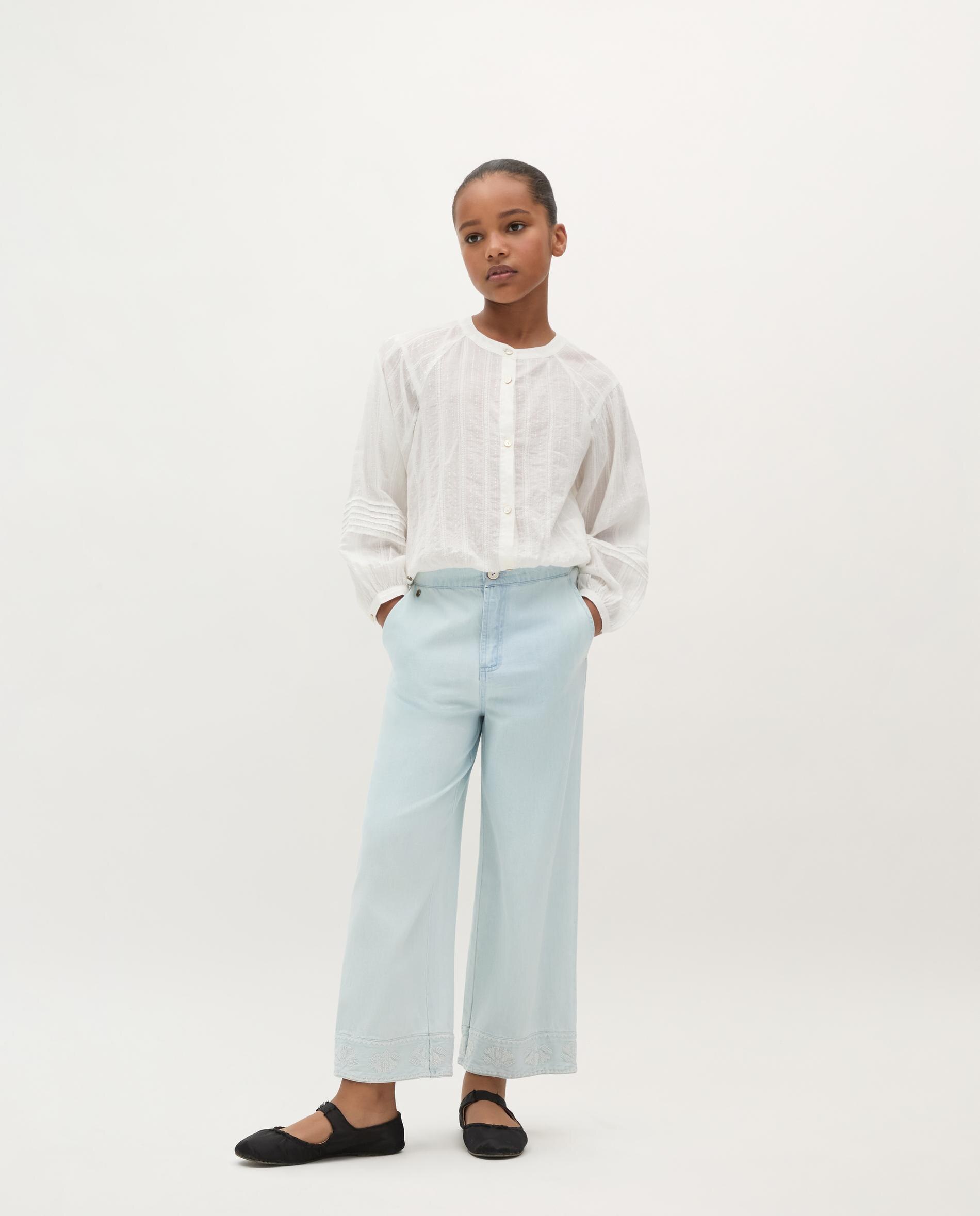 Blusa Regular Fit com Botões Branco-1