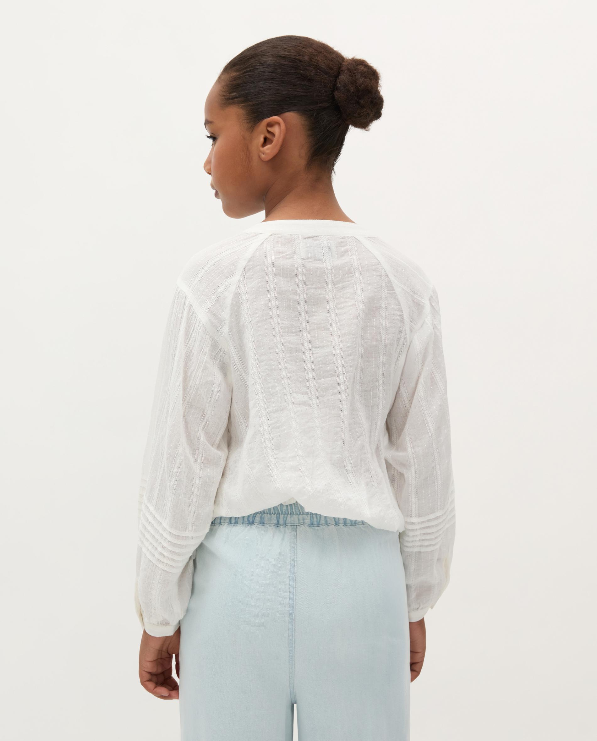 Blusa Regular Fit com Botões Branco-2
