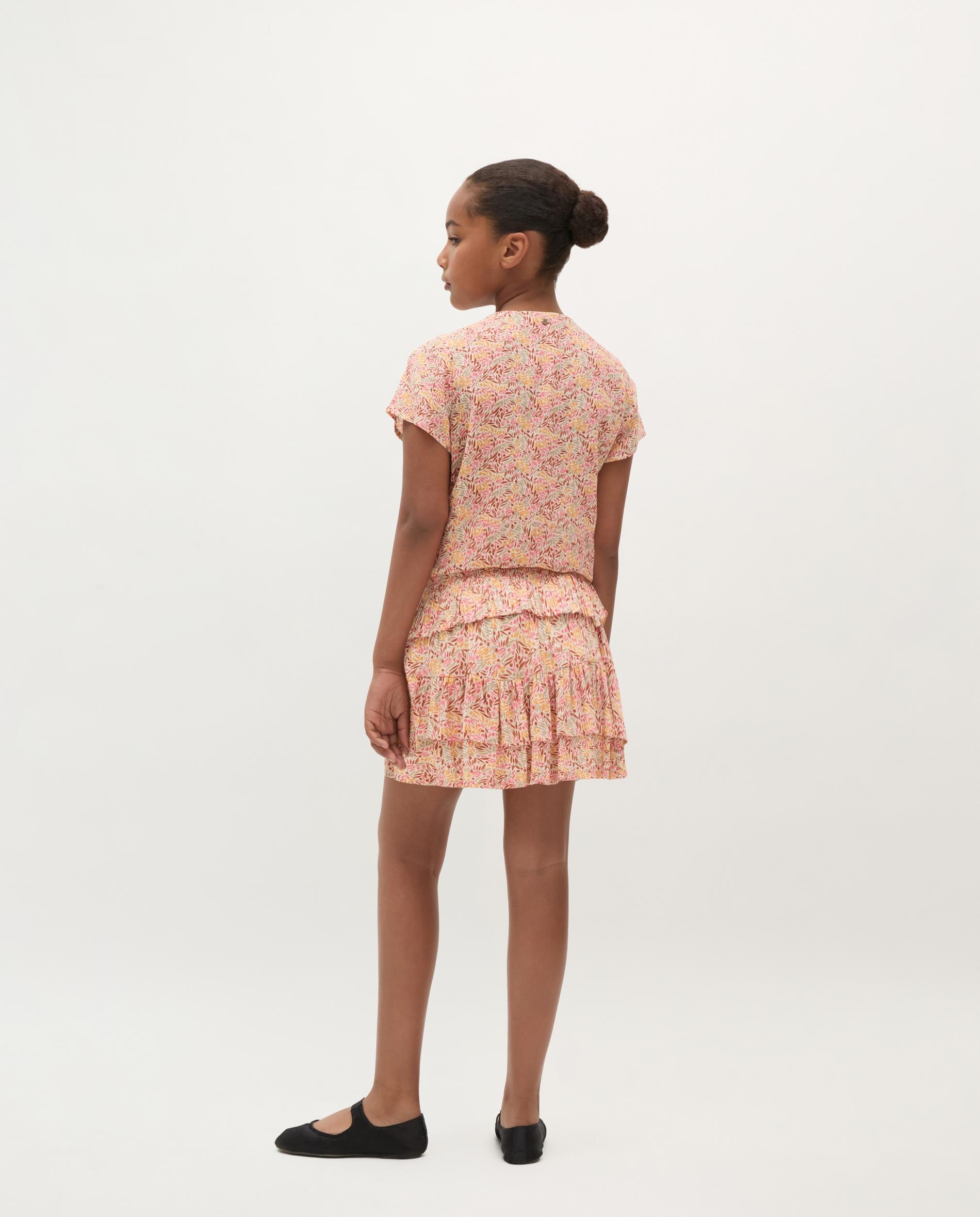 Blusa Infantil com Franzido Frontal e Estampado de Flores Multicolor-3