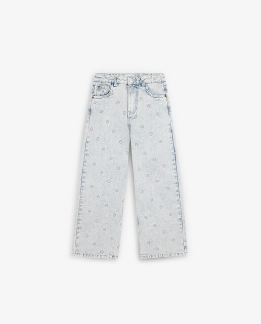 Imagem 0 de Jeans Infantil de Algodão com Bordados
