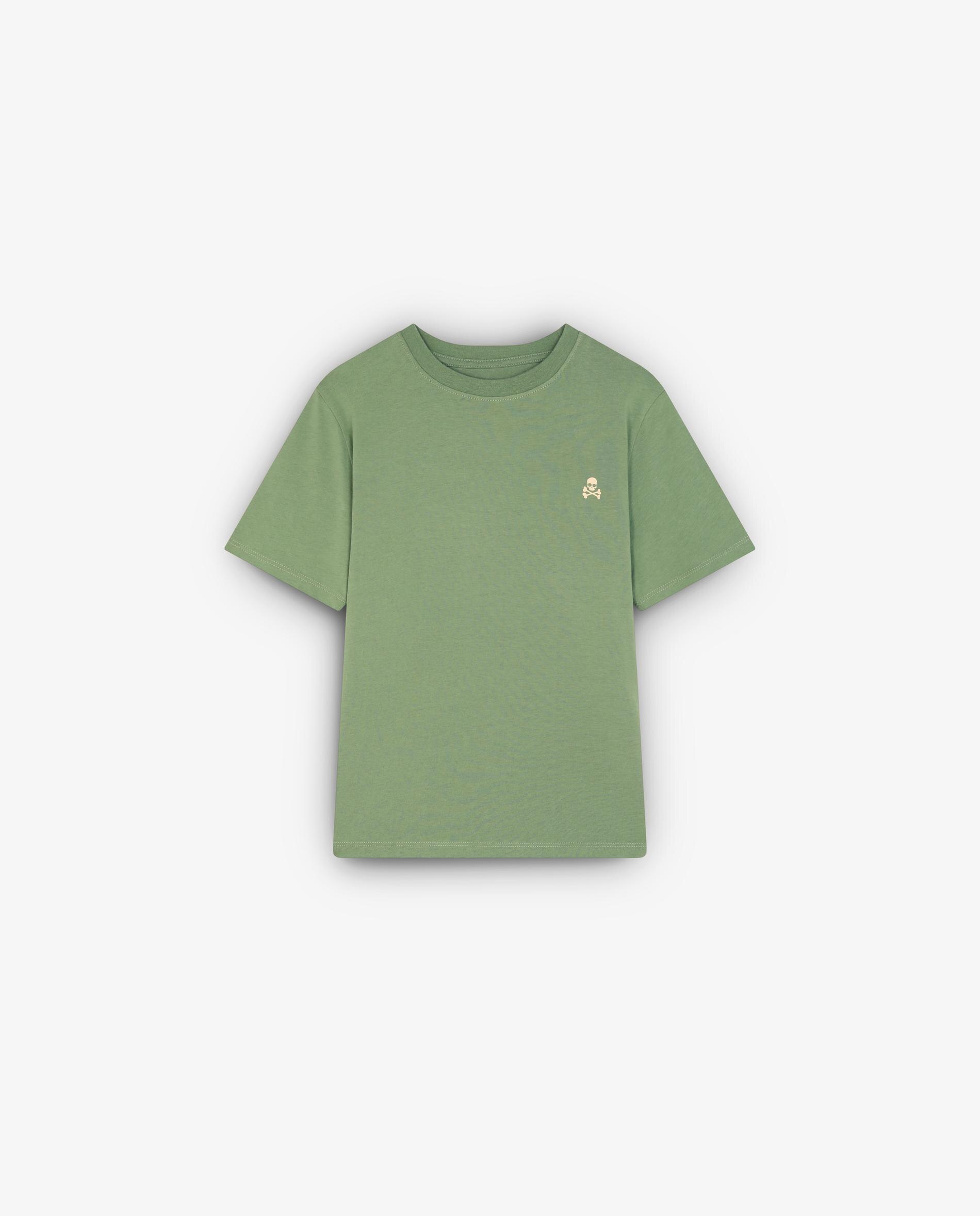T-shirt Infantil em Algodão de Manga Curta Verde-4