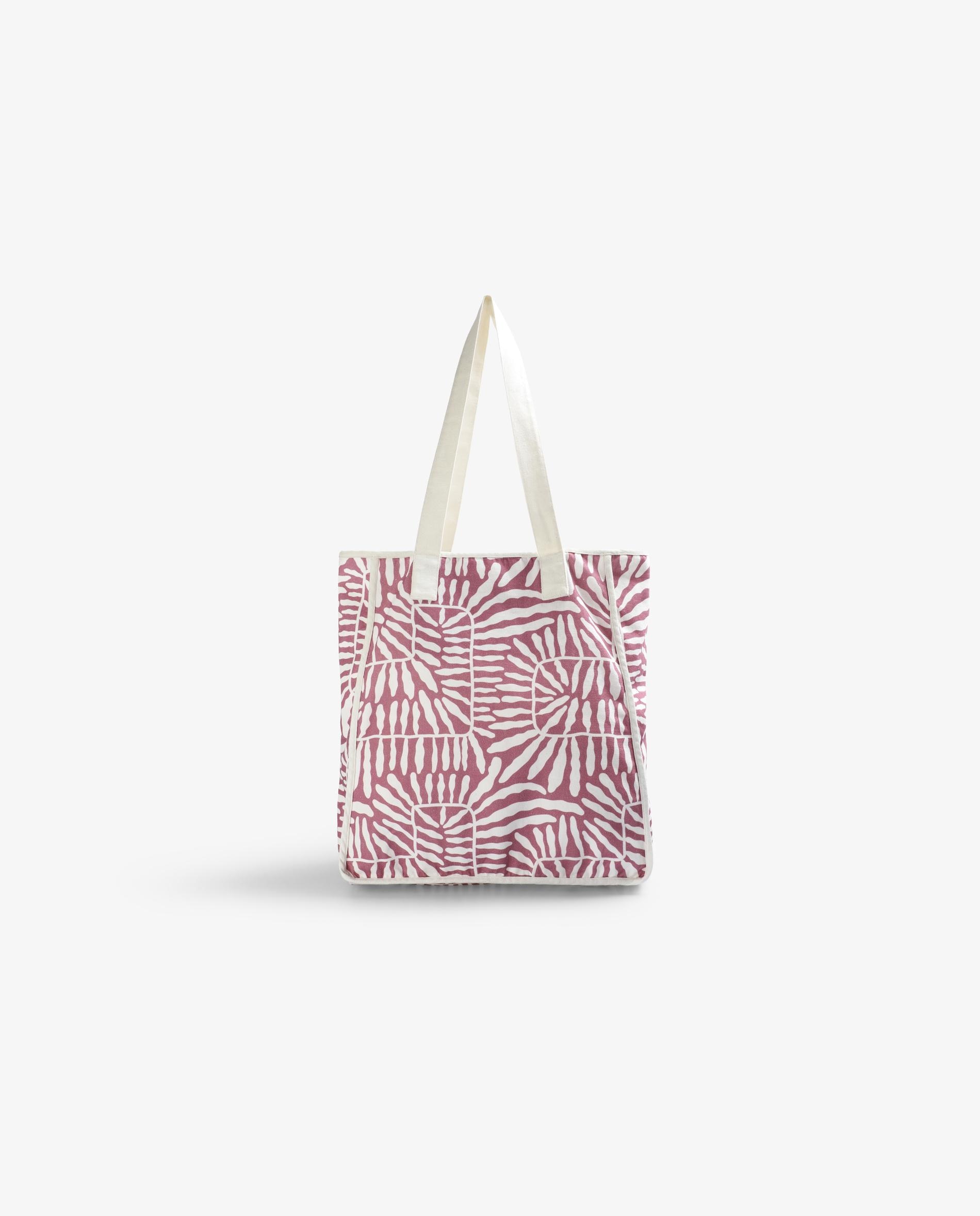 Bolsa Infantil Estampada com Caveira Lilás / Branco-2