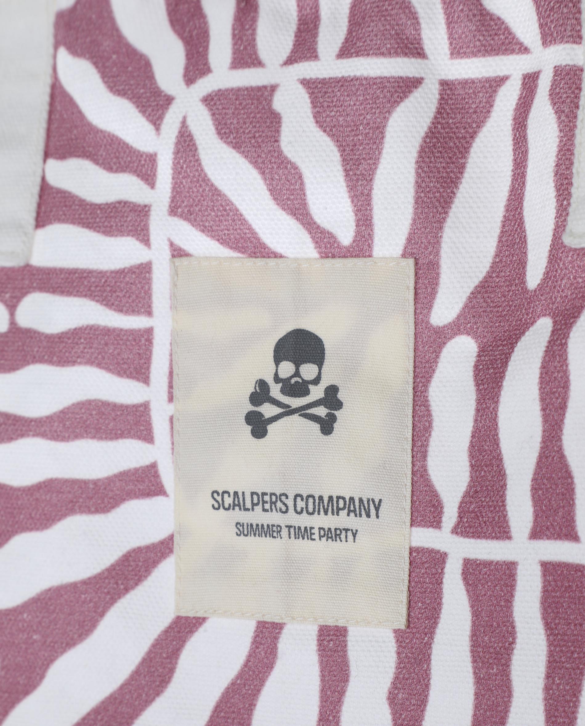 Bolsa Infantil Estampada com Caveira Lilás / Branco-4
