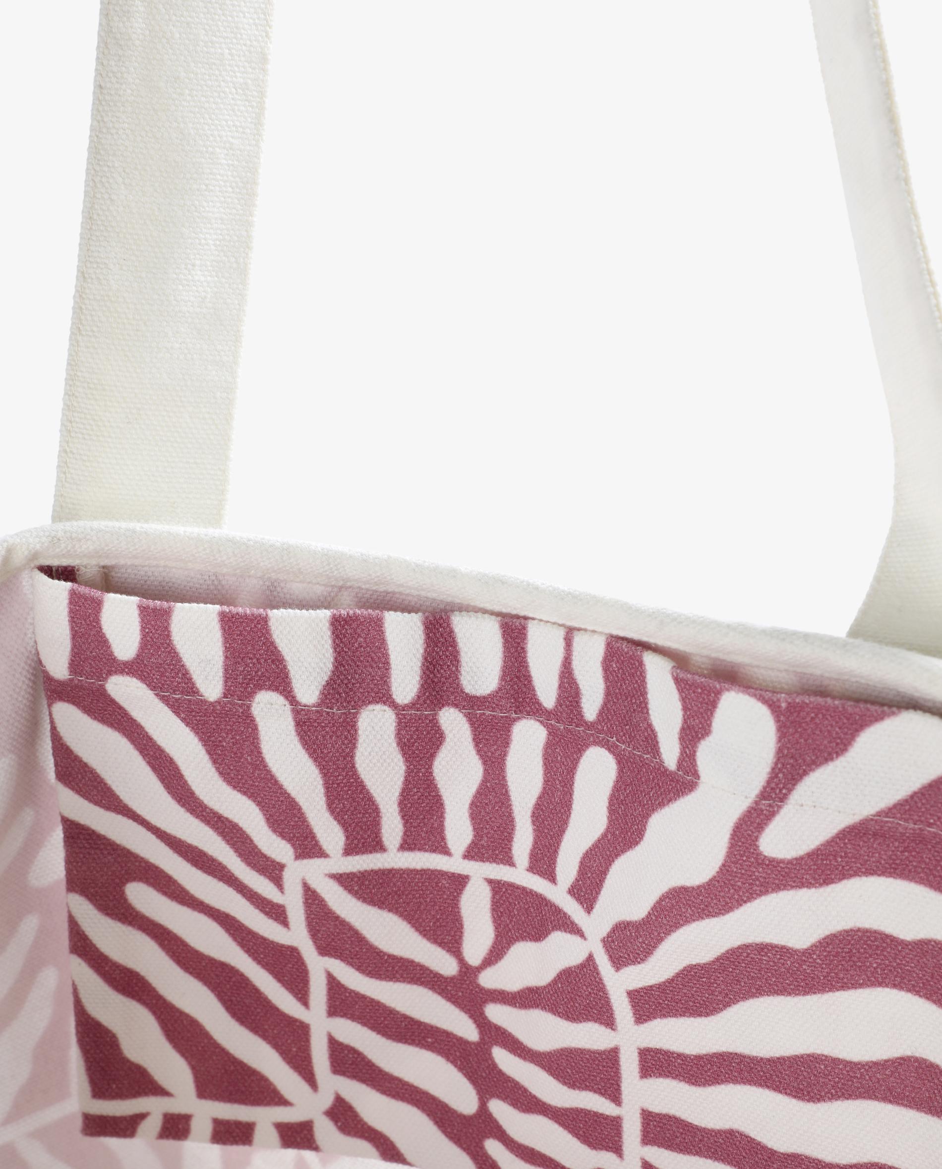 Bolsa Infantil Estampada com Caveira Lilás / Branco-5