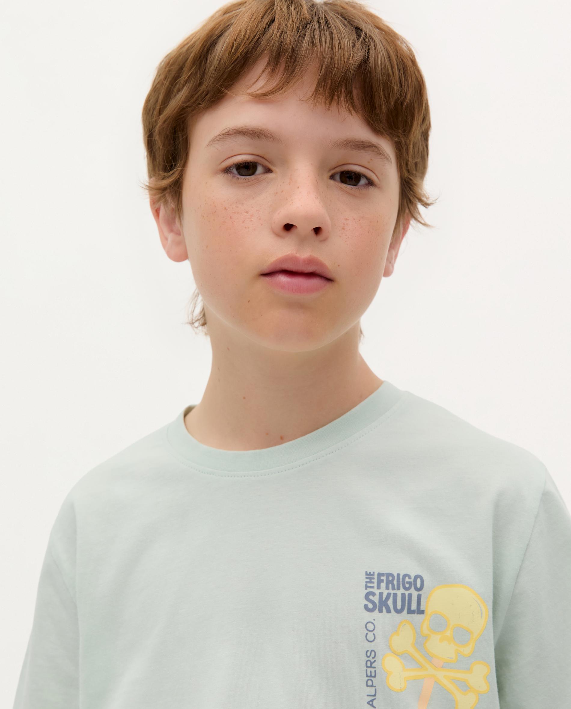 T-shirt Infantil Regular Fit de Algodão Scalpers Azul-claro-3