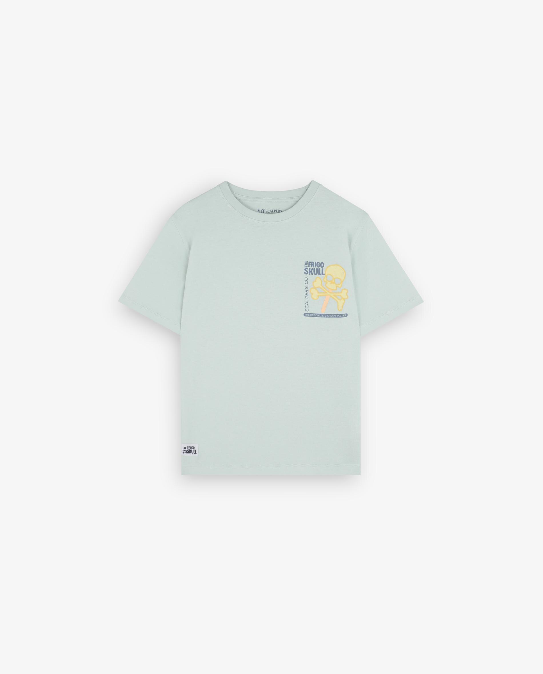 T-shirt Infantil Regular Fit de Algodão Scalpers Azul-claro-4