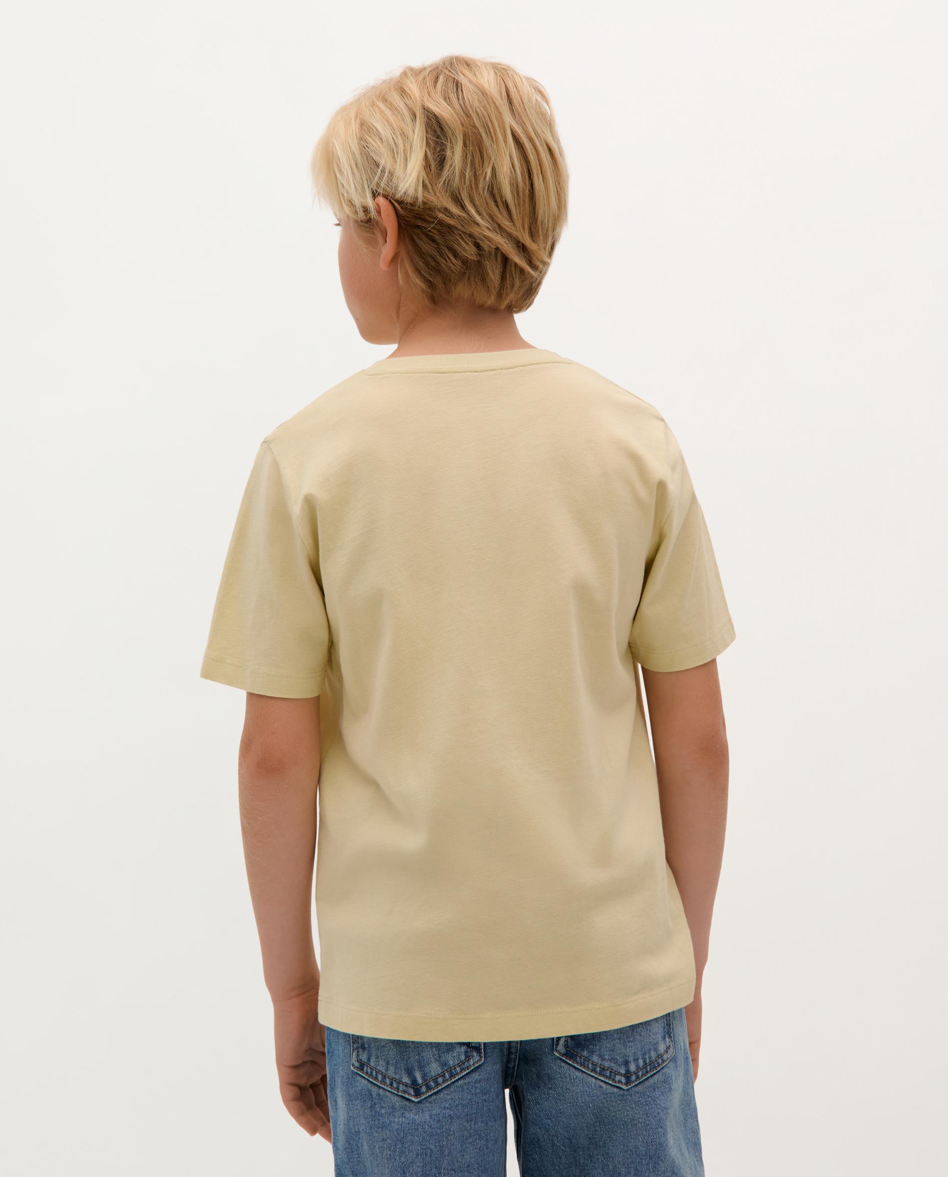 T-shirt Infantil em Algodão de Manga Curta Scalpers Caqui-2