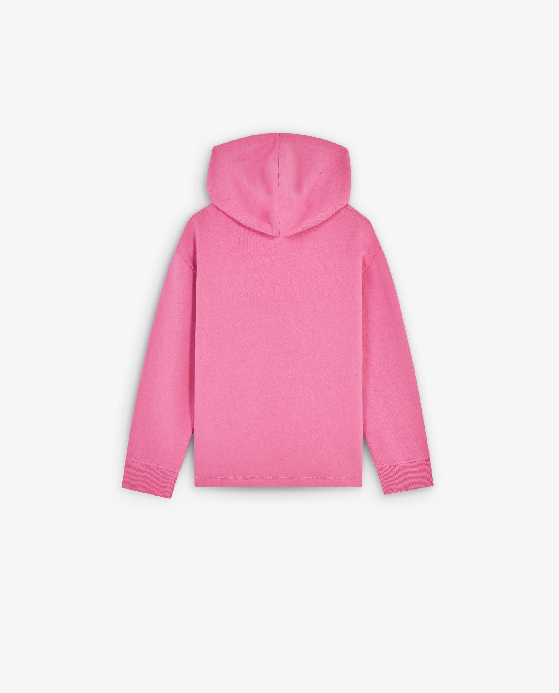 Sweatshirt Infantil de Algodão com Capuz Rosa-2