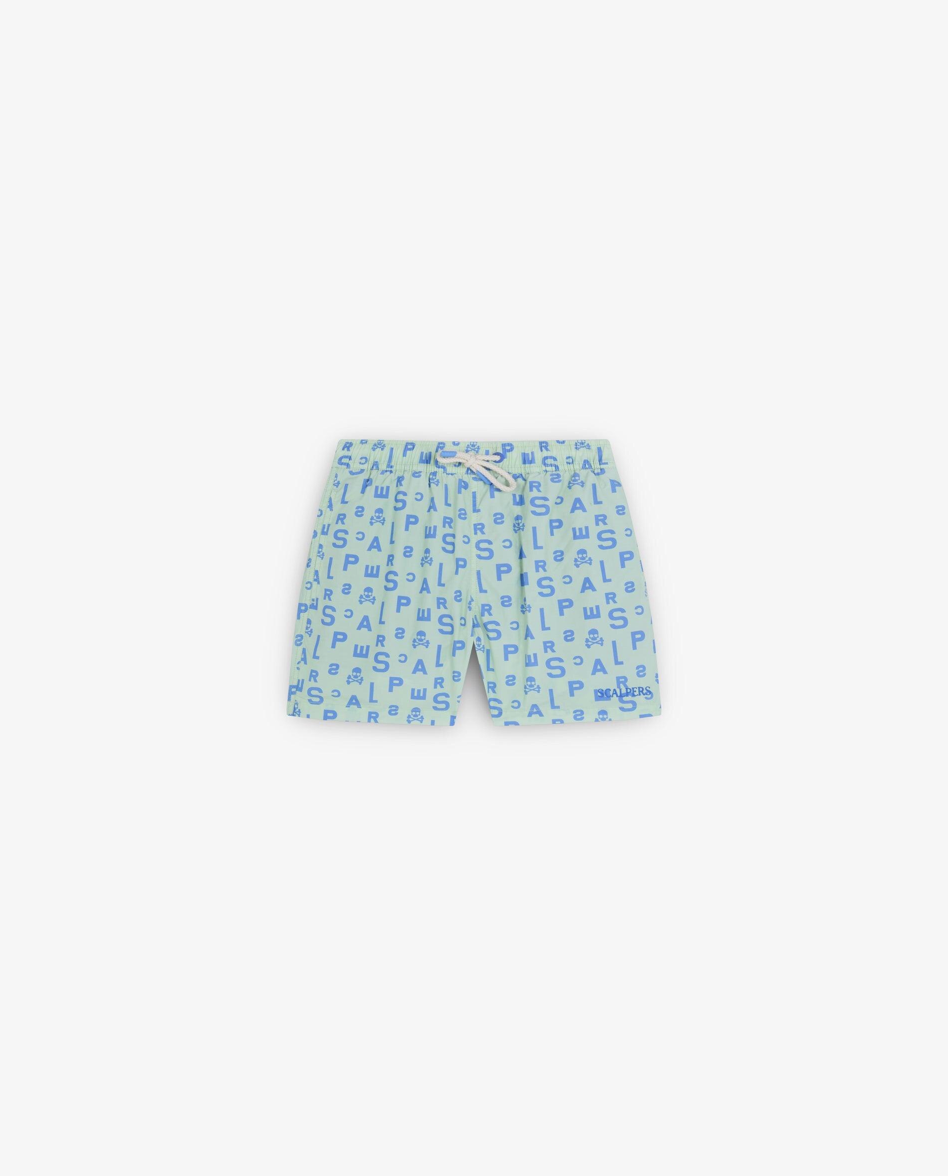 Fato de Banho Infantil com Cintura Elástica e Fecho de Laçada Amarelo-1