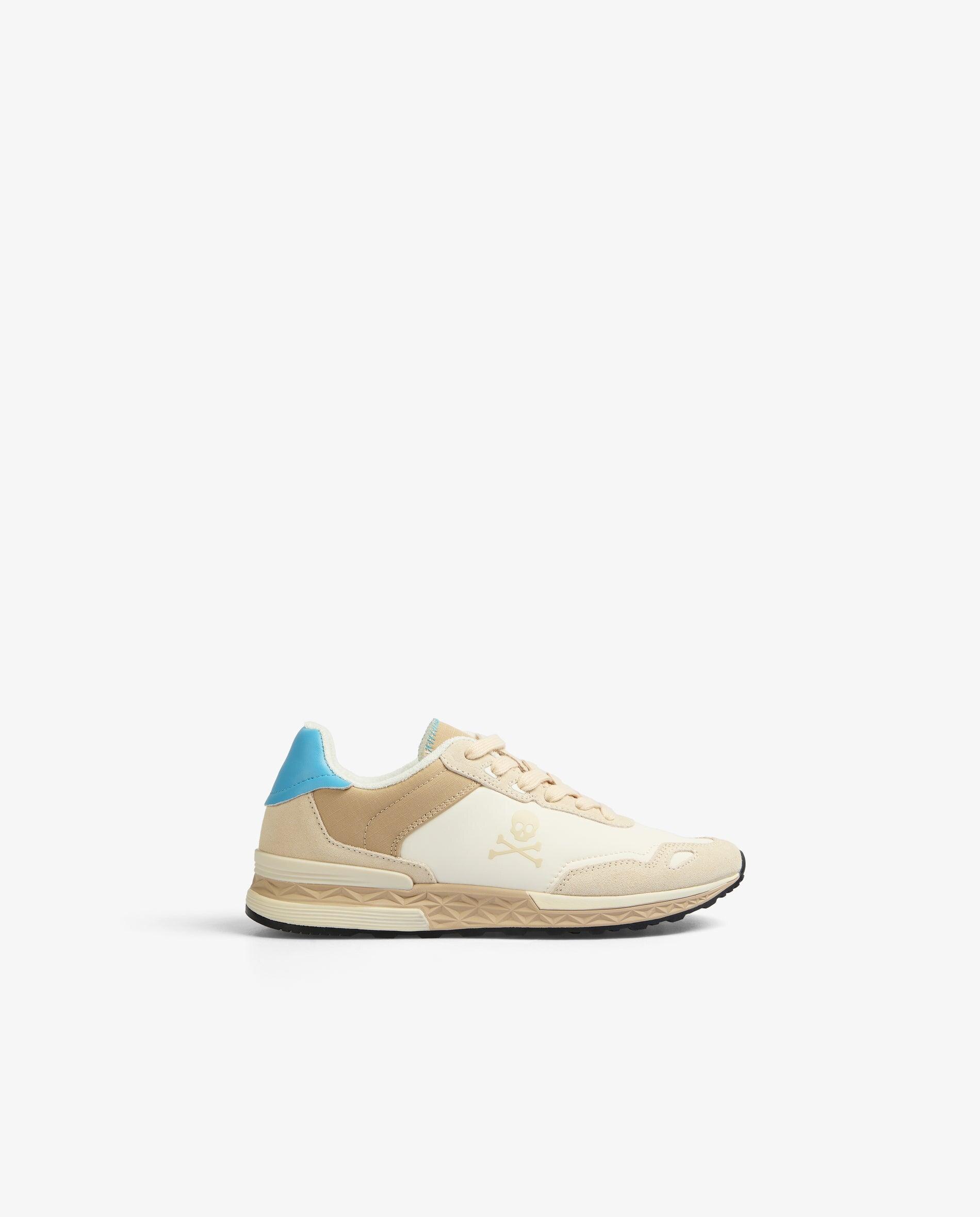 Sapatilhas Desportivas com Caveira em Contraste e Atacadores Multicolor-1