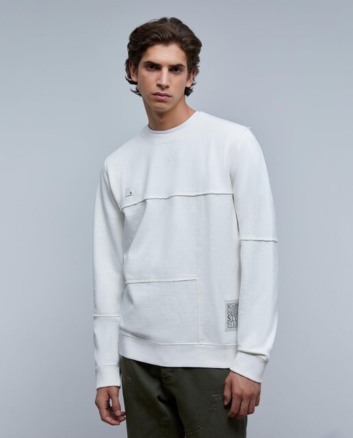 Sweatshirt de Corte Regular Fit - Branco