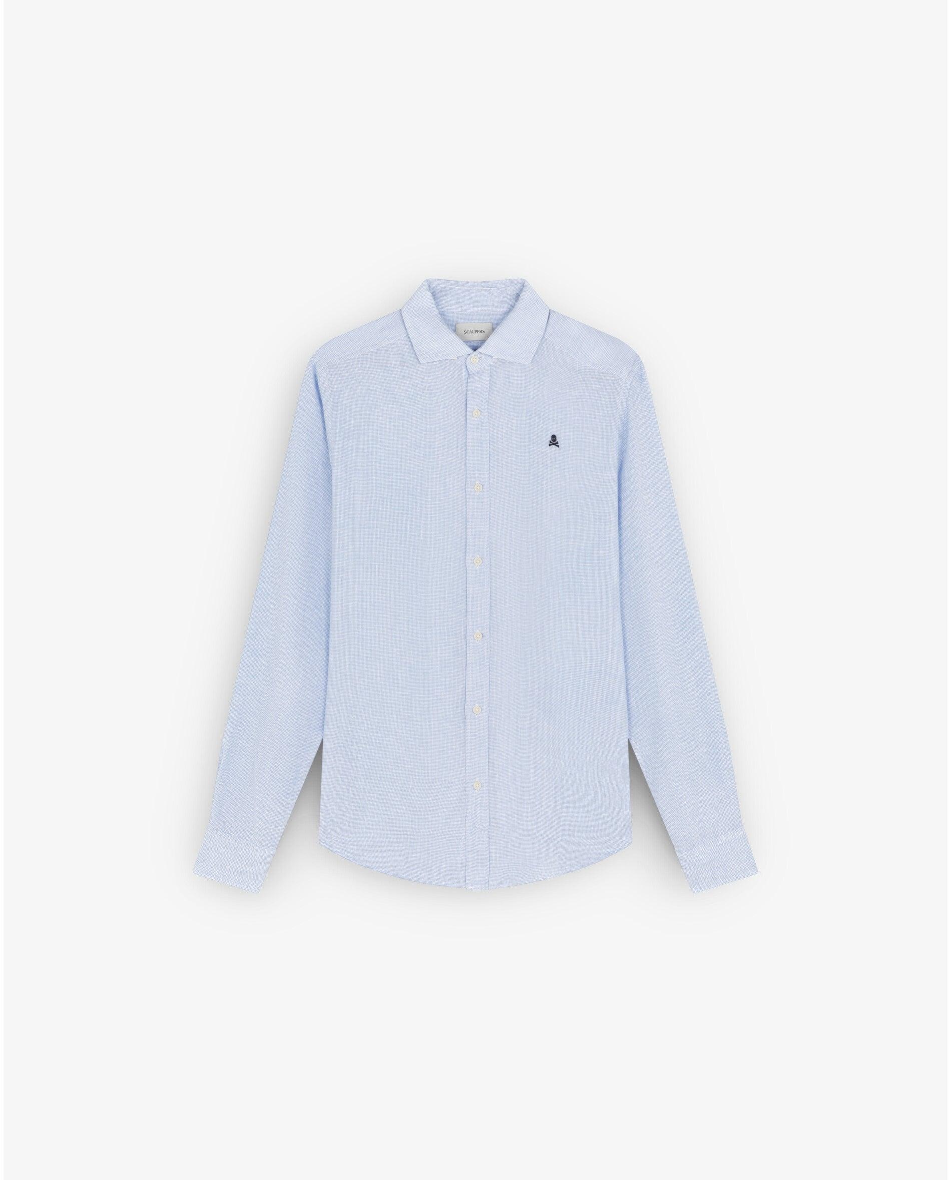 Imagem 0 de Camisa Aos Quadrados Regular Fit Microestampada