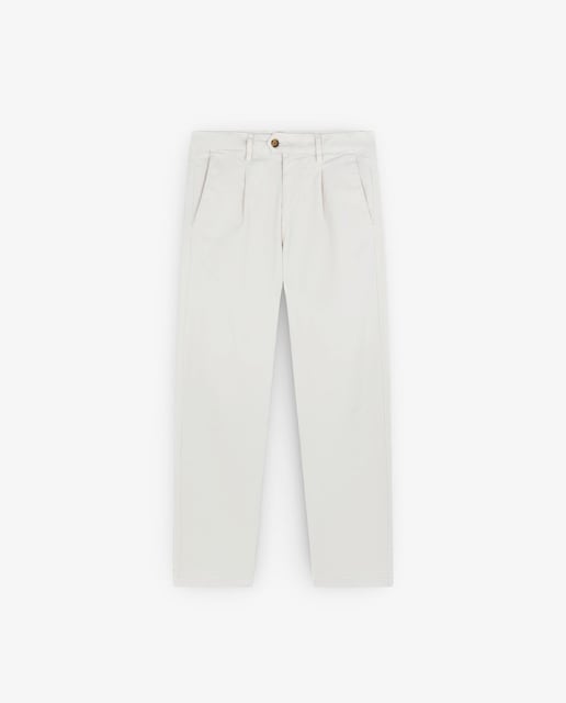 Imagem 0 de Calças Chino com Fecho Zip e Botão