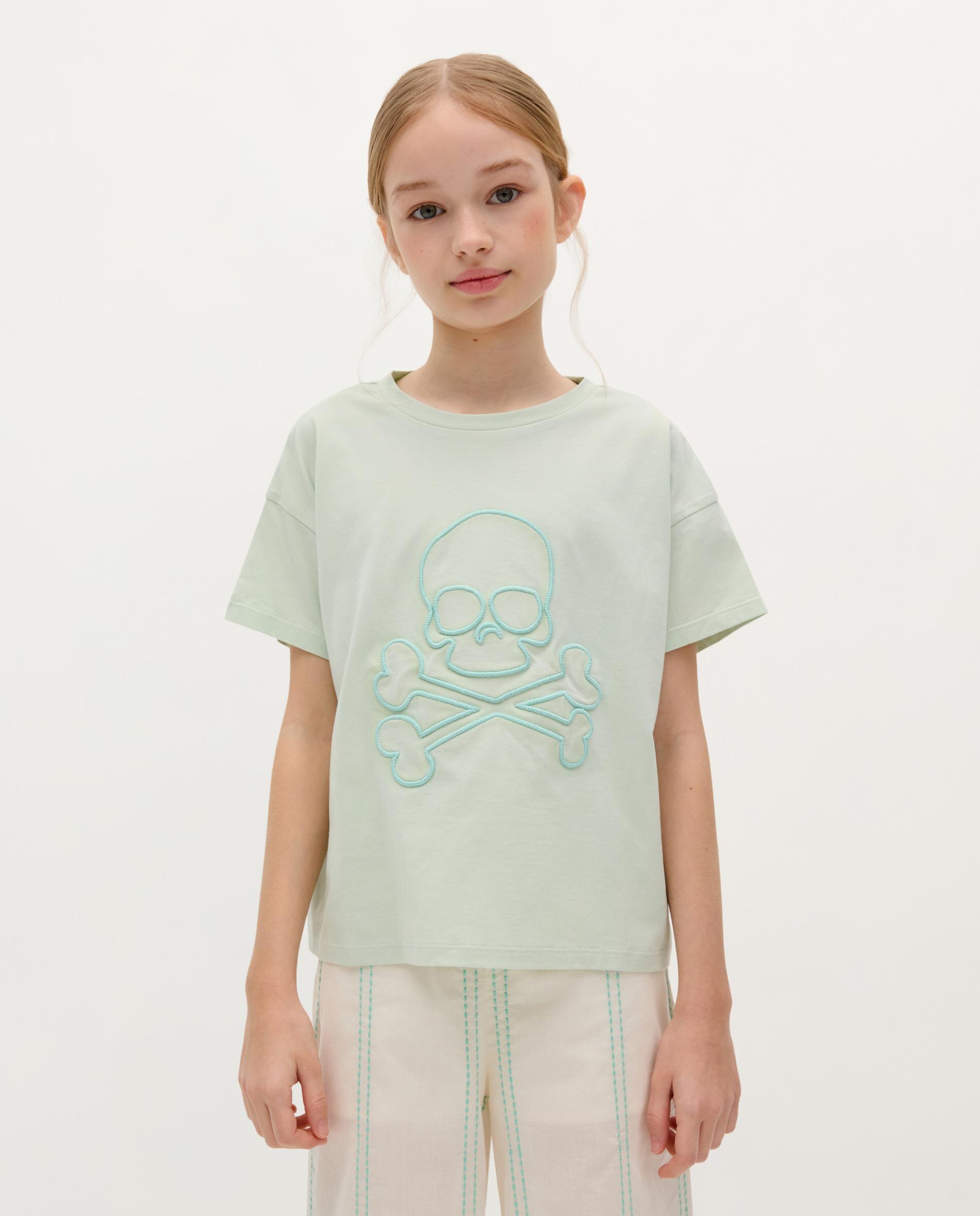 T-shirt Infantil em Algodão de Manga Curta Scalpers Azul-1