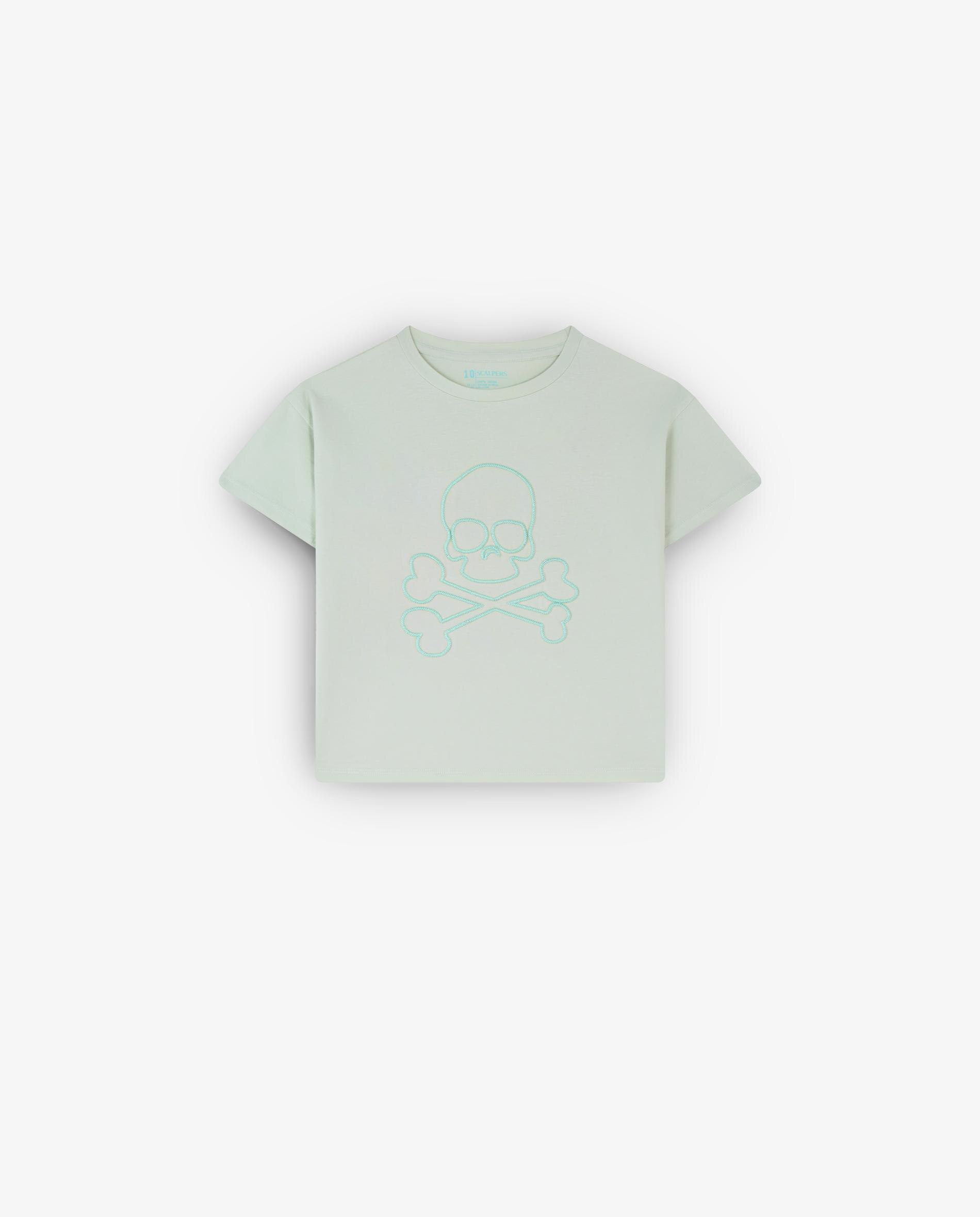 T-shirt Infantil em Algodão de Manga Curta Scalpers Azul-4