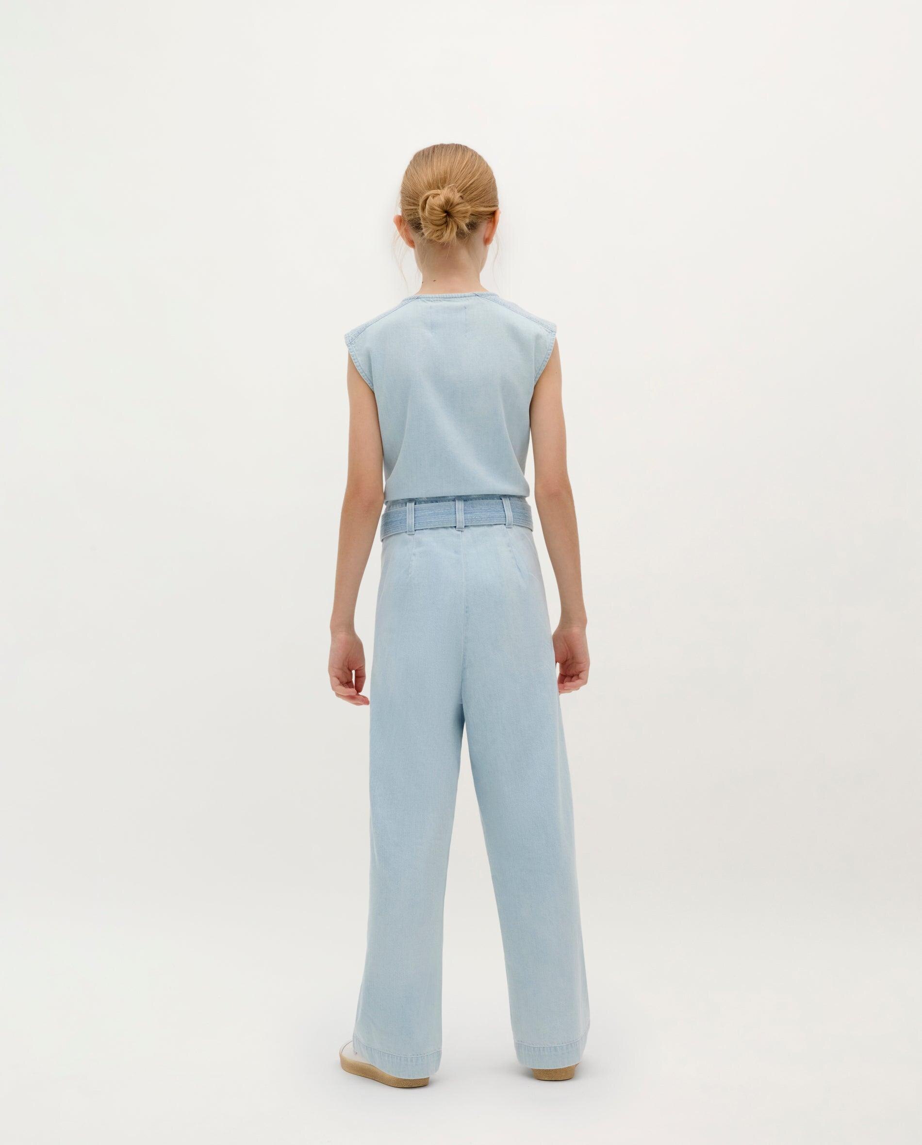 Macacão Infantil Jeans com Fecho de Botões Scalpers Azul-2