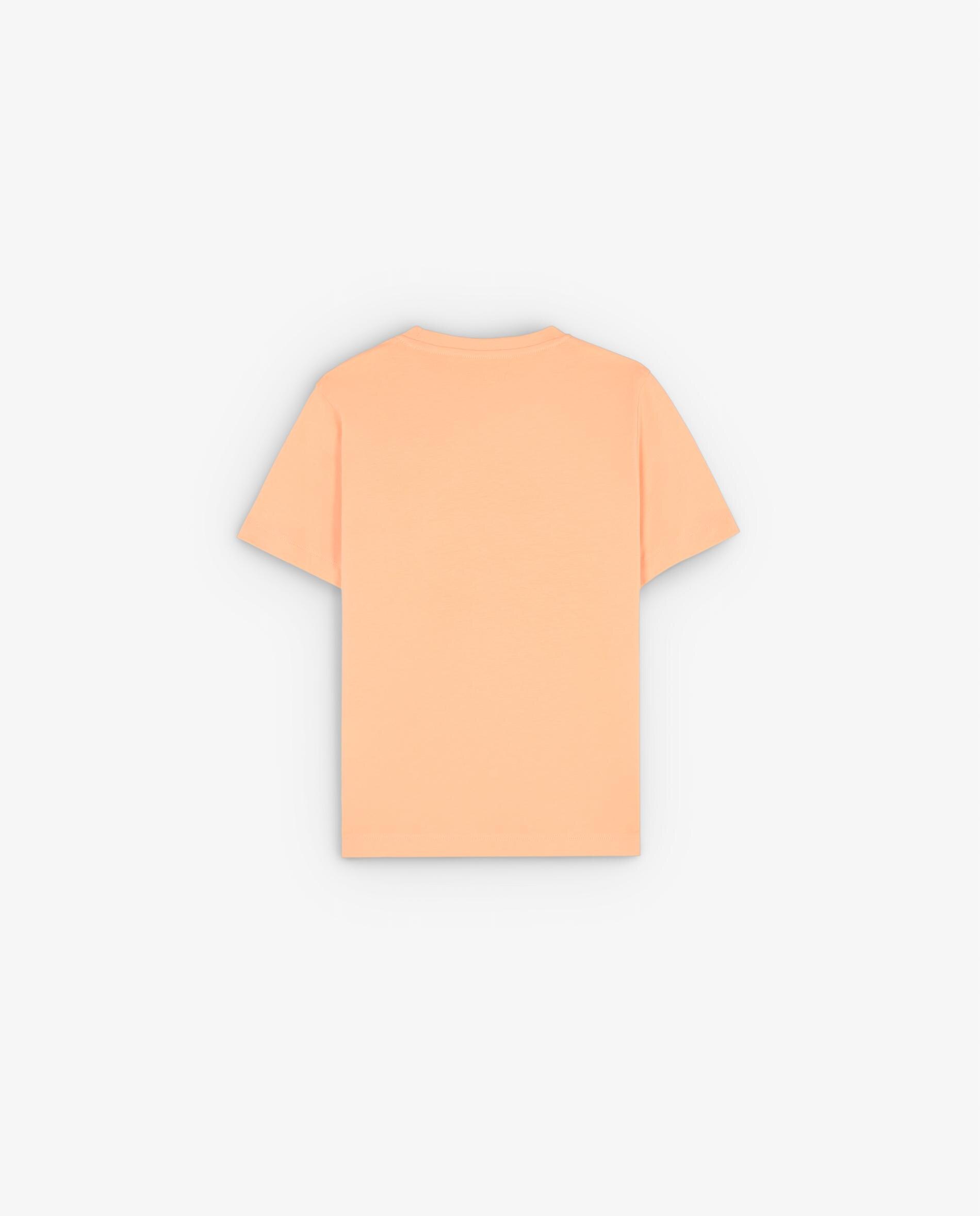 T-shirt Infantil em Algodão de Manga Curta Laranja-5