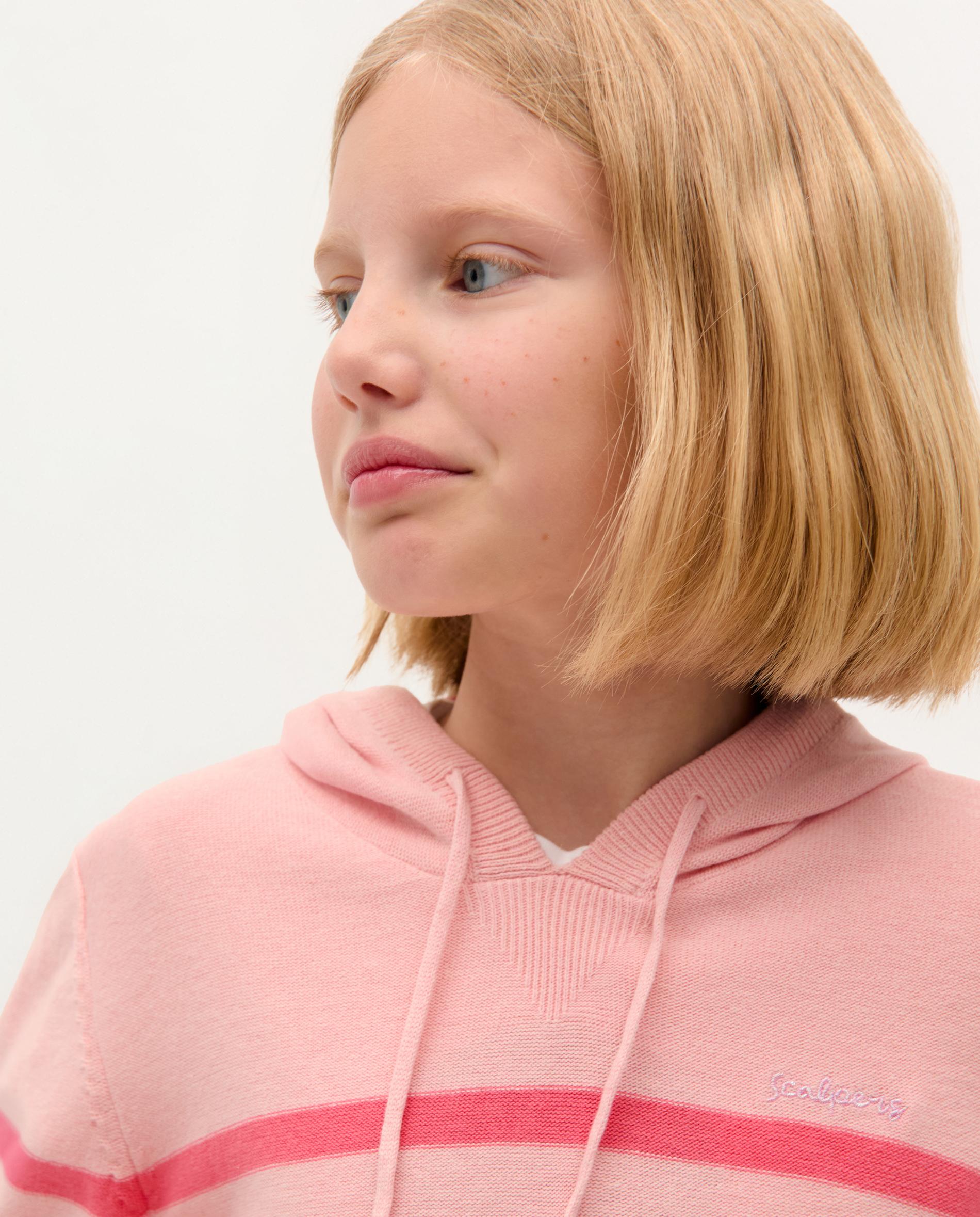 Sweatshirt Infantil de Malha com Capuz Scalpers Coral-3