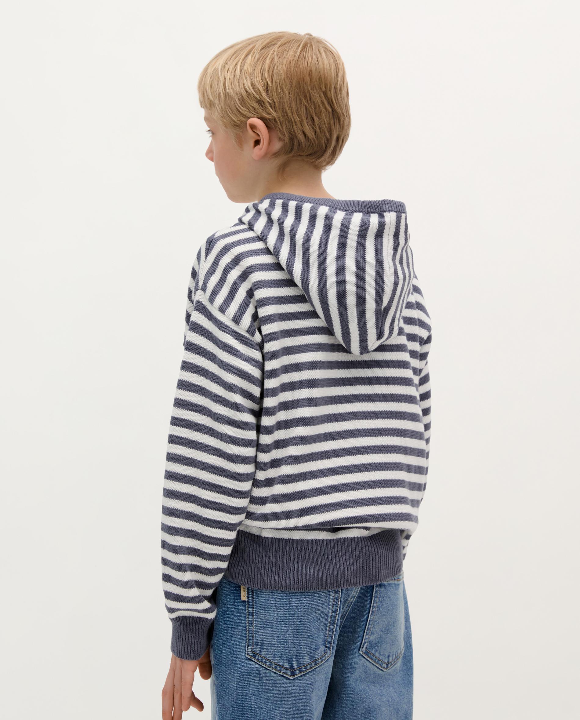 Sweatshirt Infantil de Algodão com Capuz Scalpers Azul-marinho-2