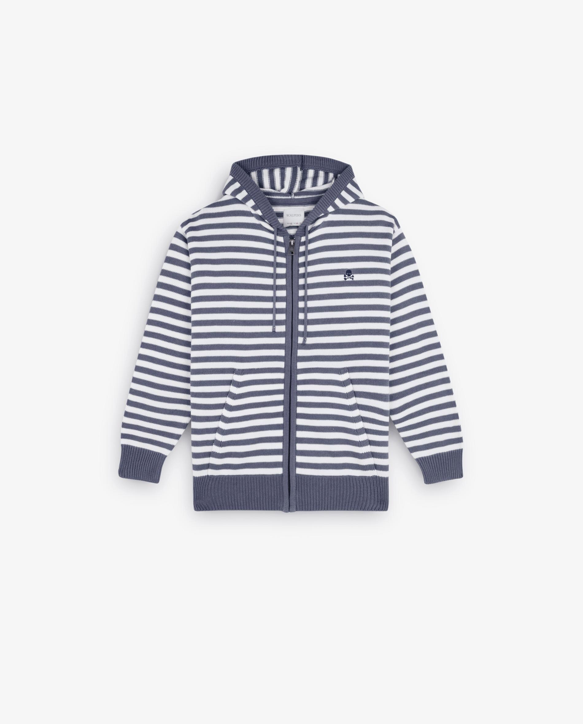 Sweatshirt Infantil de Algodão com Capuz Scalpers Azul-marinho-4