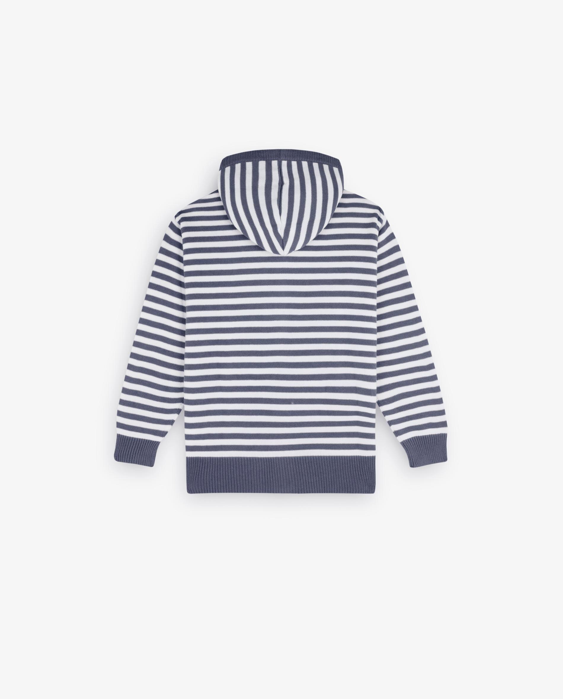 Sweatshirt Infantil de Algodão com Capuz Scalpers Azul-marinho-5
