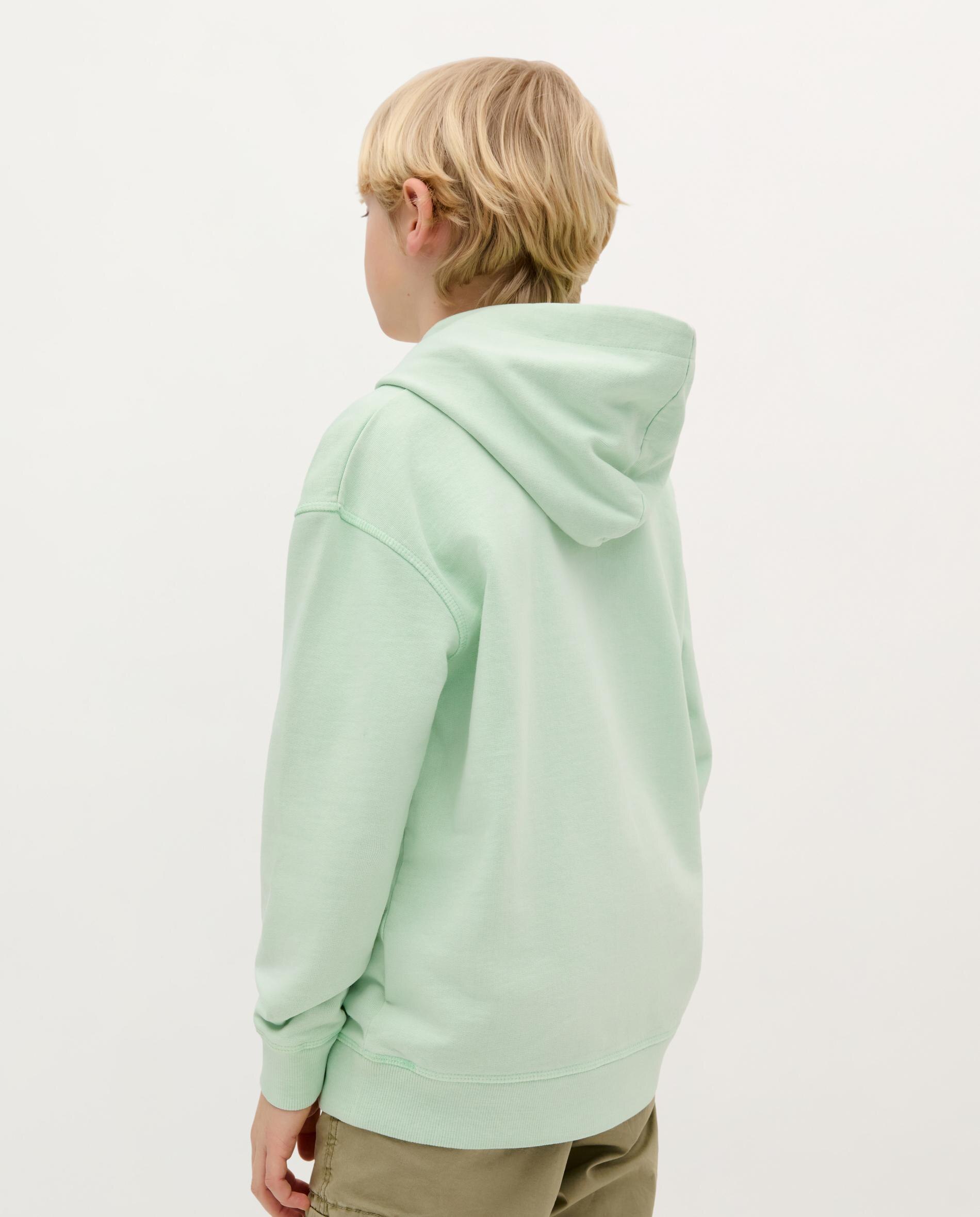 Sweatshirt Infantil de Algodão com Capuz Scalpers Azul-2