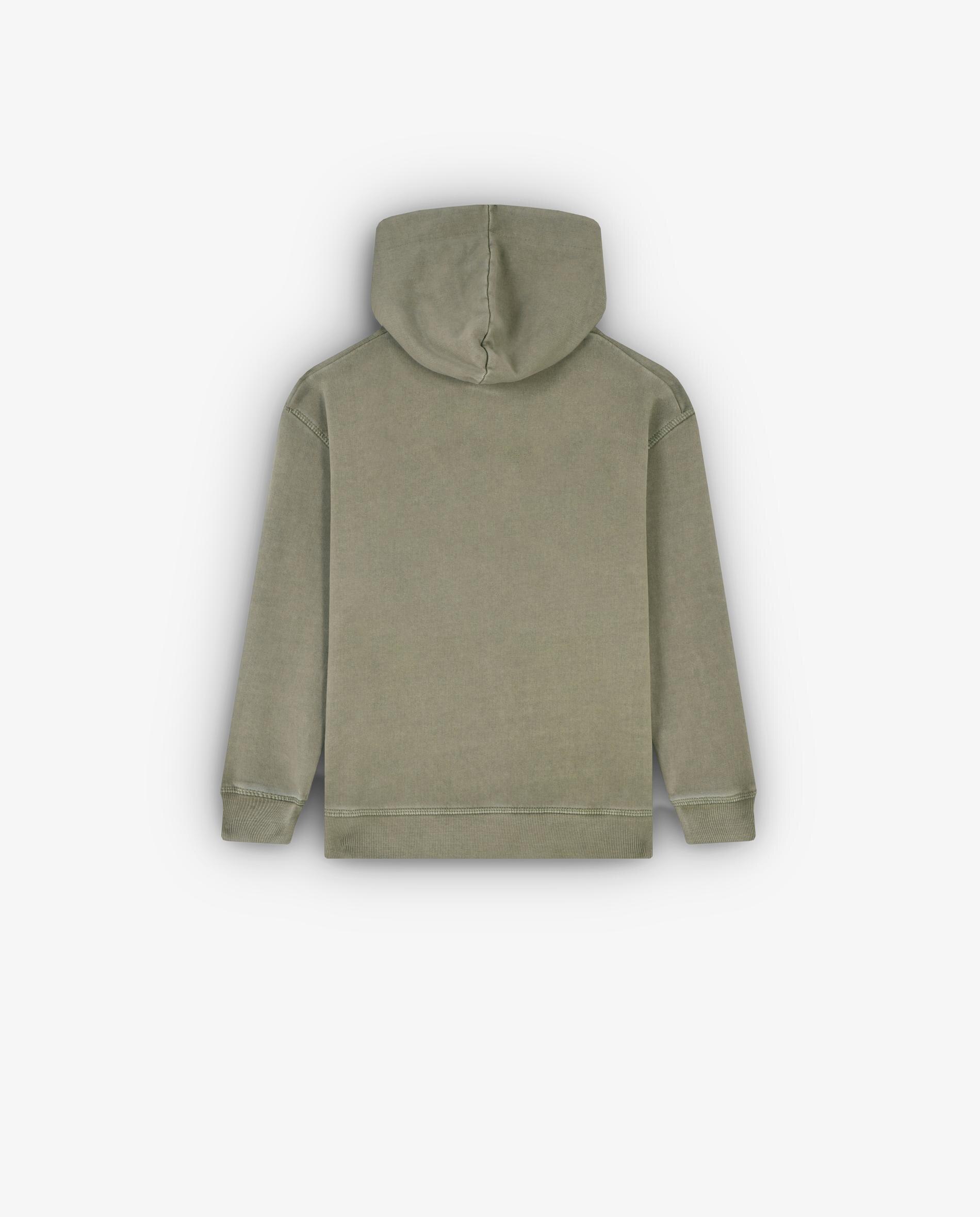 Sweat Infantil de Algodão com Capuz Caqui-6