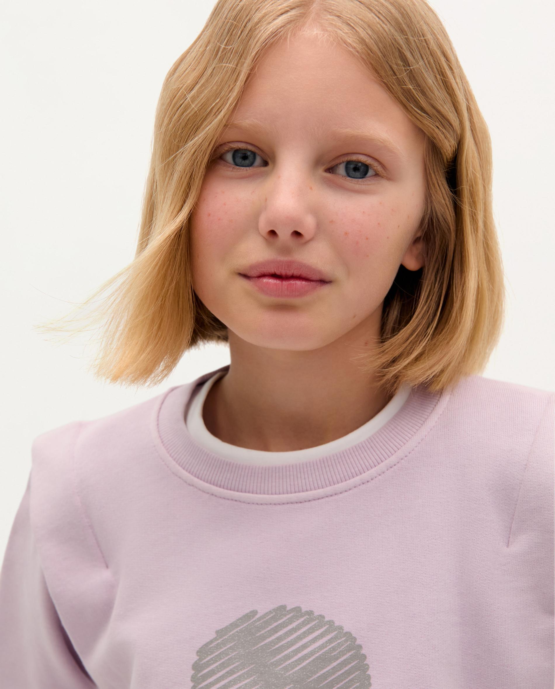 Sweatshirt Infantil de Algodão com Caveira em Glitter Scalpers Lilás-3
