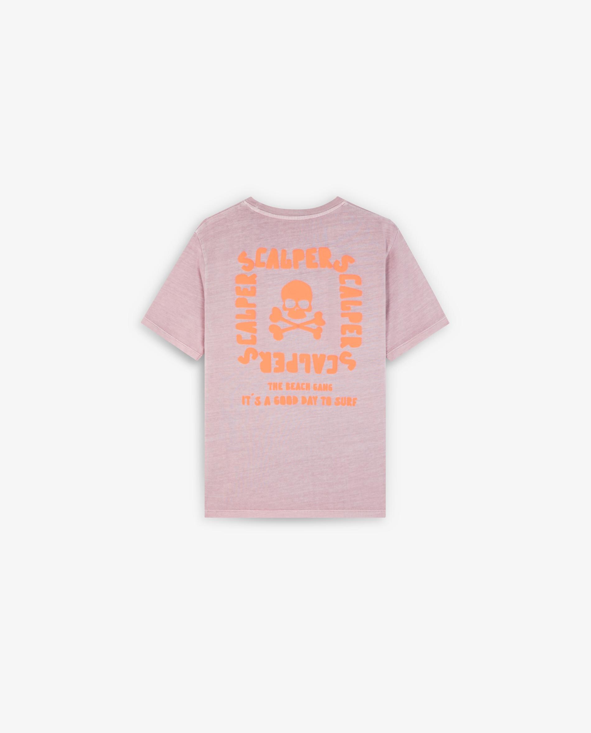 T-shirt Infantil em Algodão de Manga Curta Roxo-5