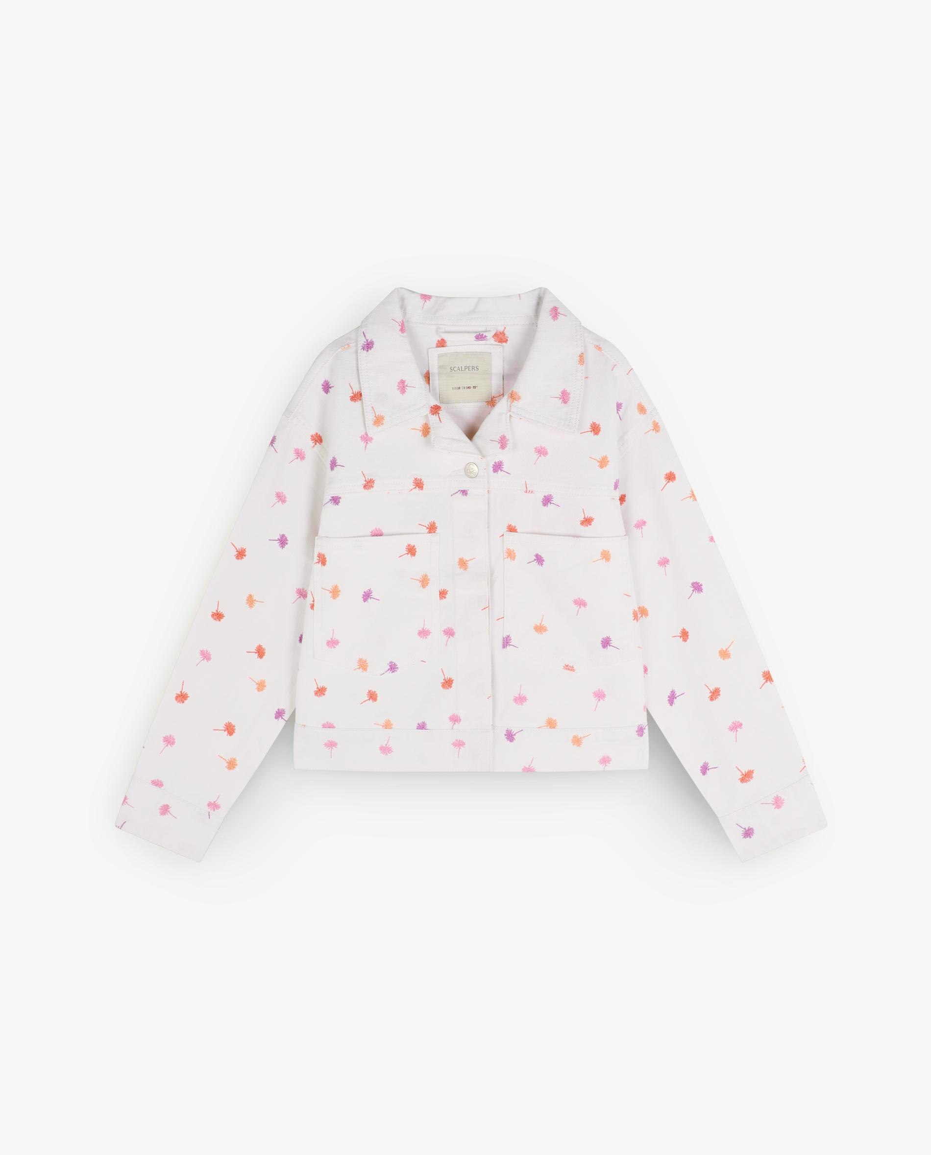Casaco Infantil Denim de Algodão Scalpers Branco-4