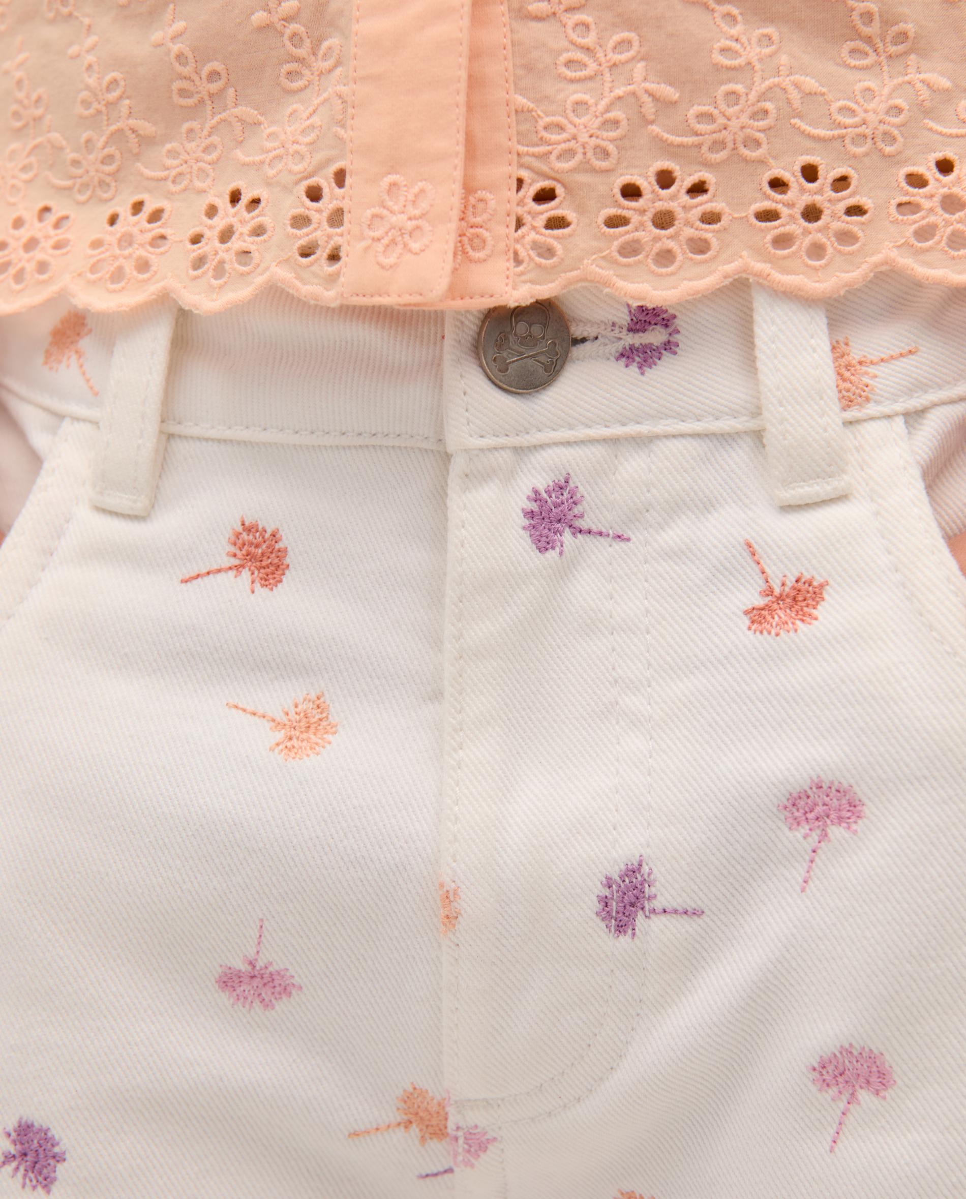 Jeans Infantil com Corte a Direito de Algodão Scalpers Branco-3