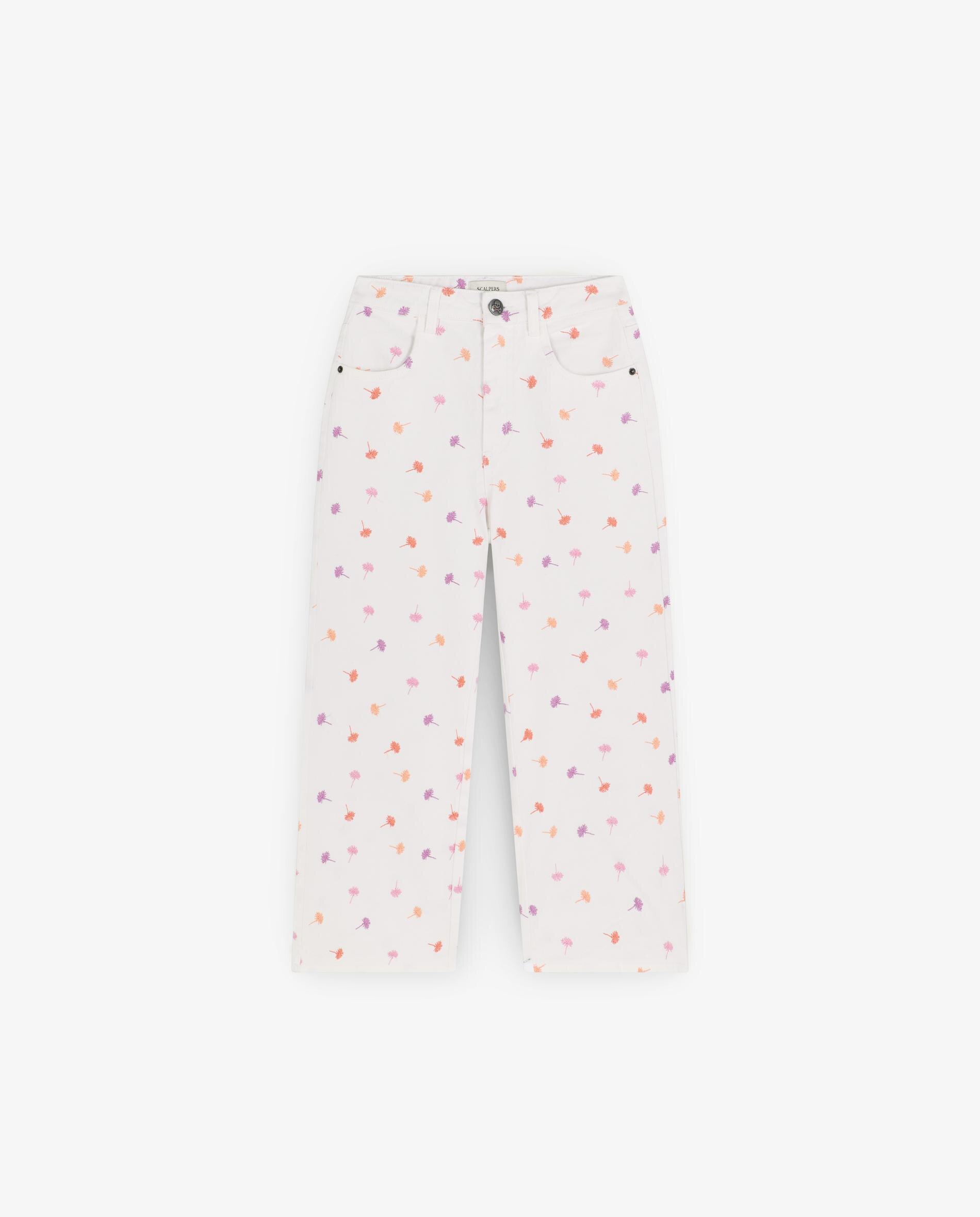Jeans Infantil com Corte a Direito de Algodão Scalpers Branco-4
