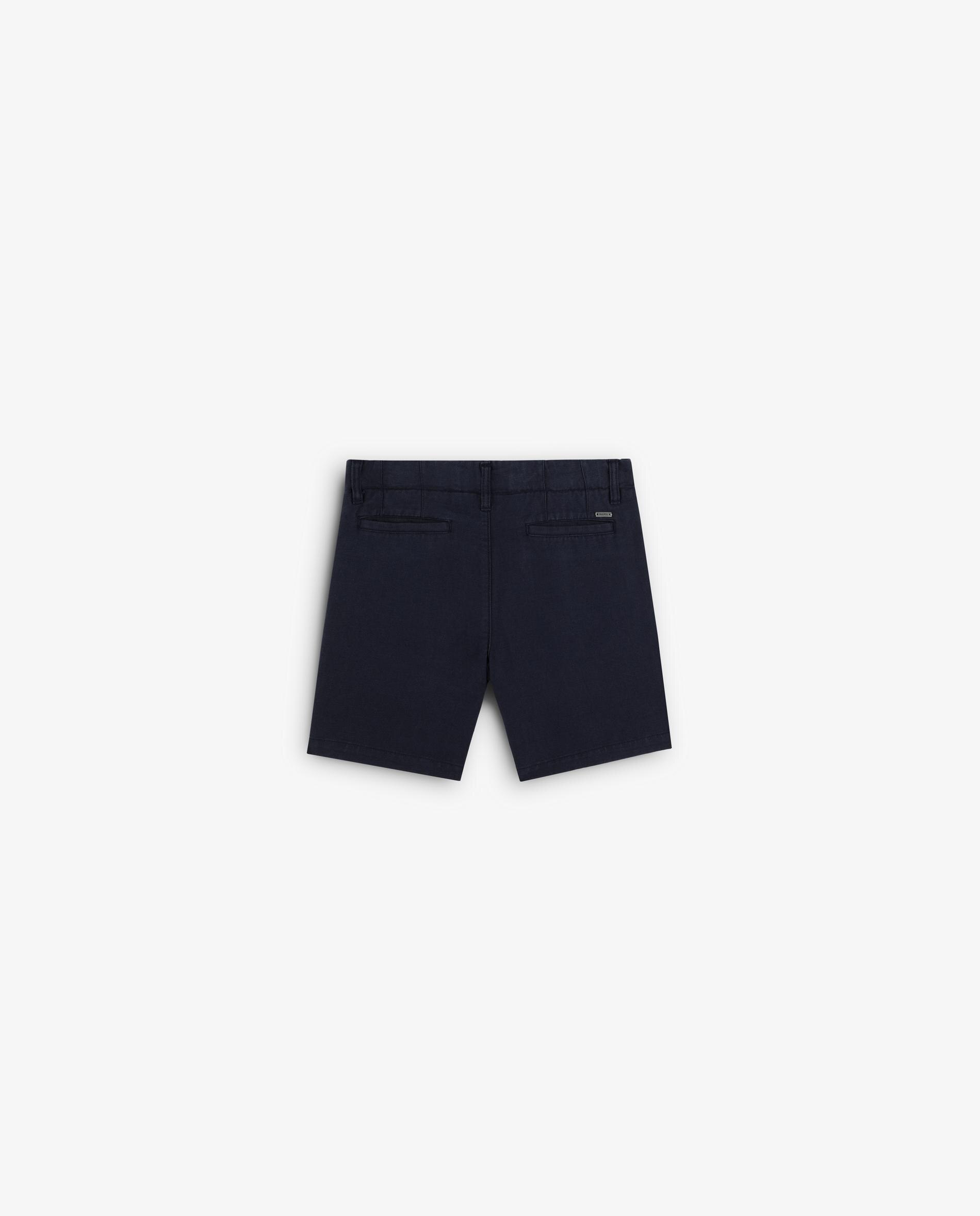 Bermudas Infantil com Fecho Zip e Botão Scalpers Azul-marinho-5