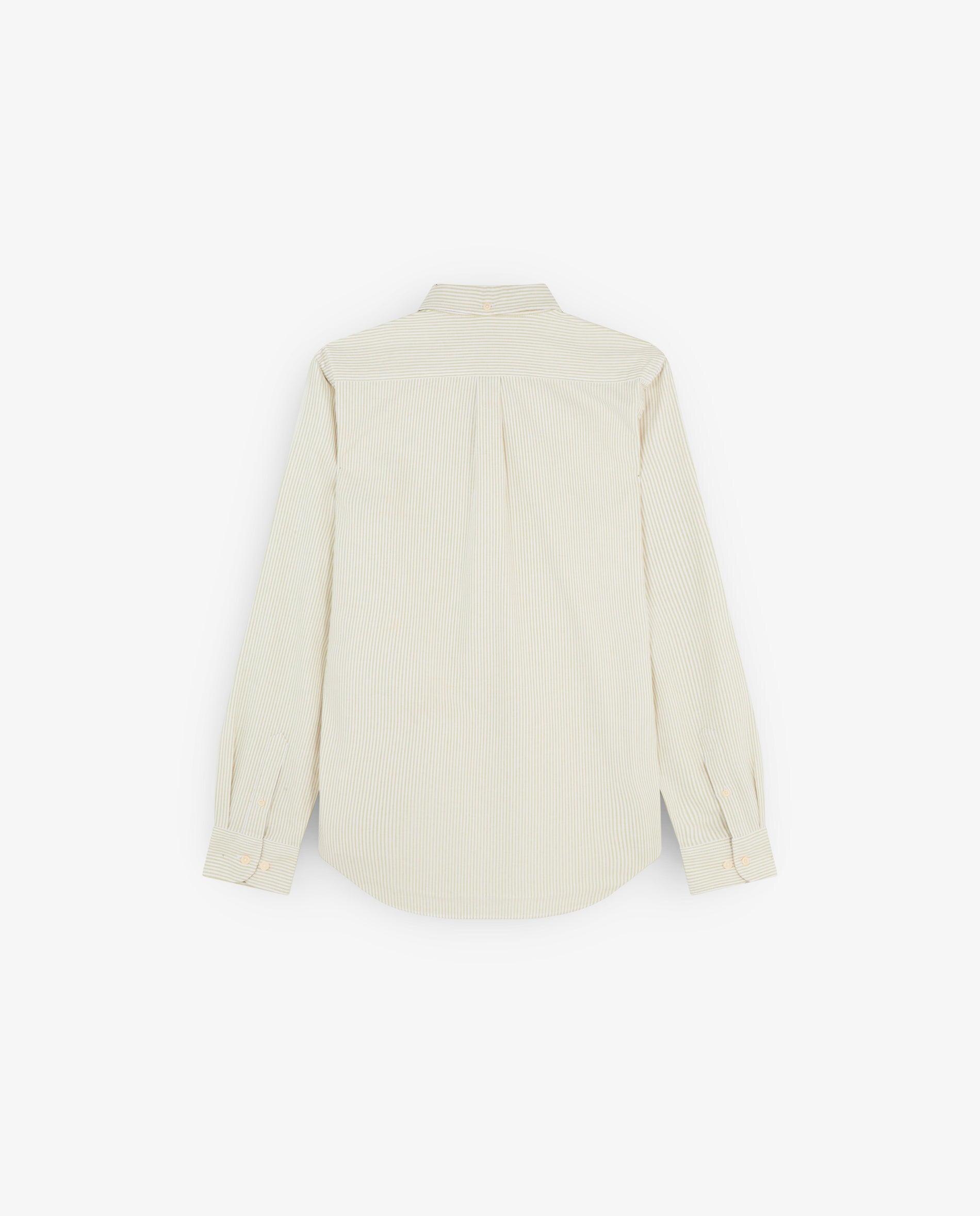 Camisa em Algodão às Riscas Amarelo-5